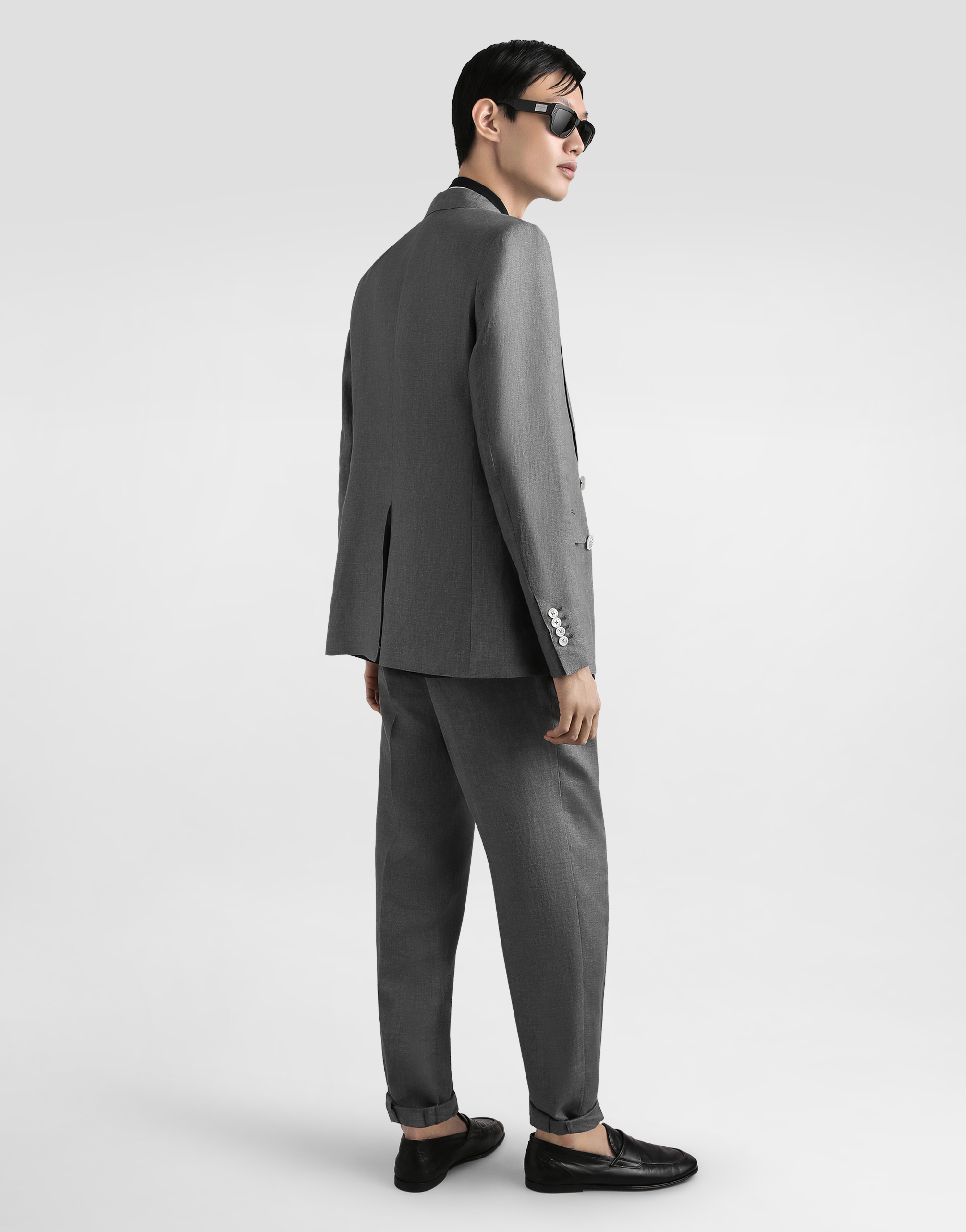 Dolce & Gabbana Washed Linen Canvas Jogging Trousers
