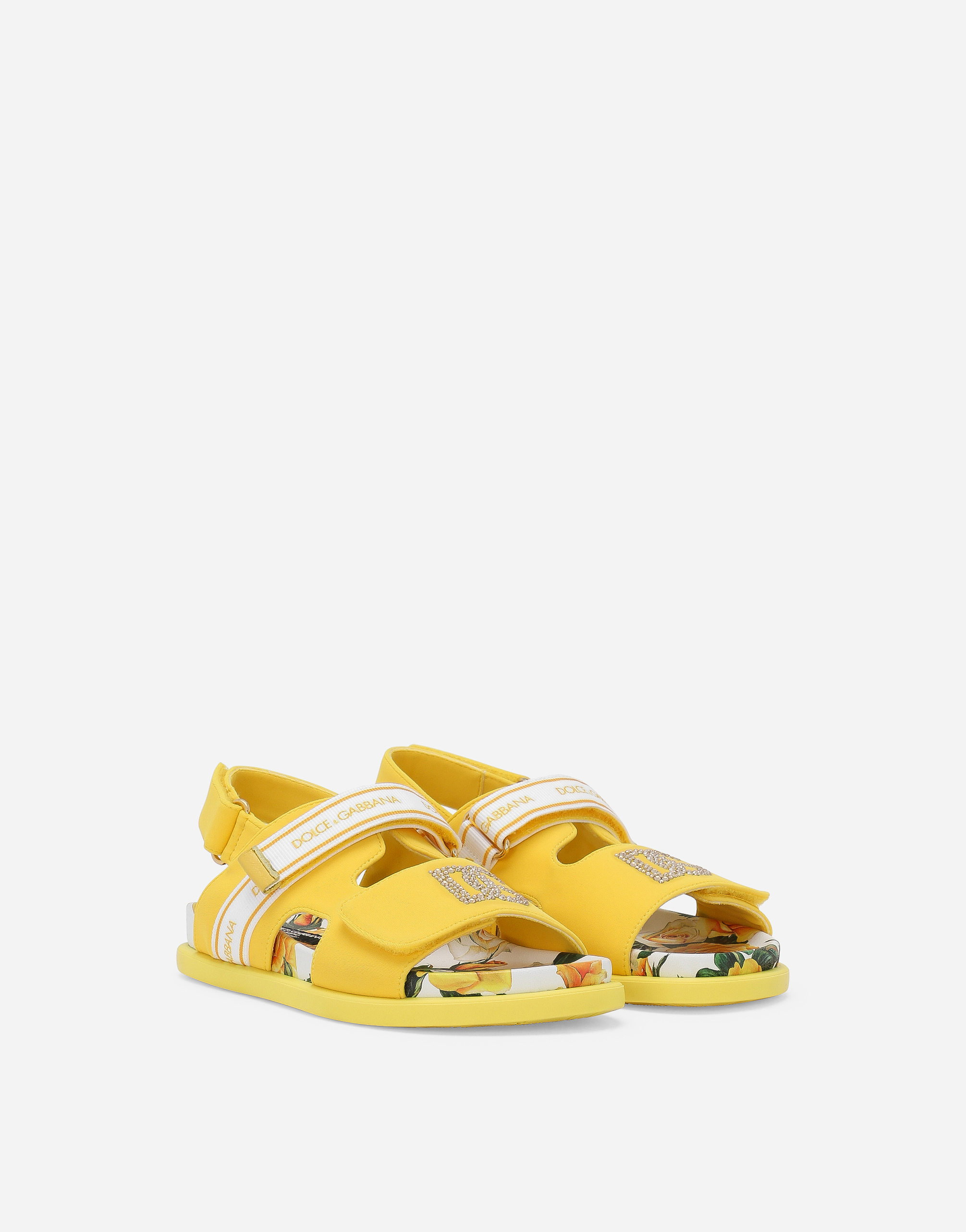 Shop Dolce & Gabbana Spandex Fabric Sandals In Print