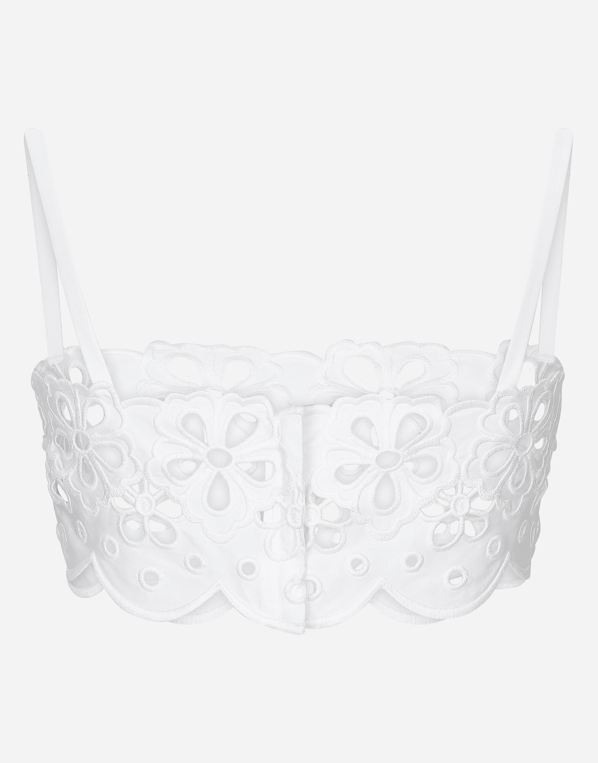 Dolce & Gabbana Cotton Top With Cut-out Detailing In ホワイト