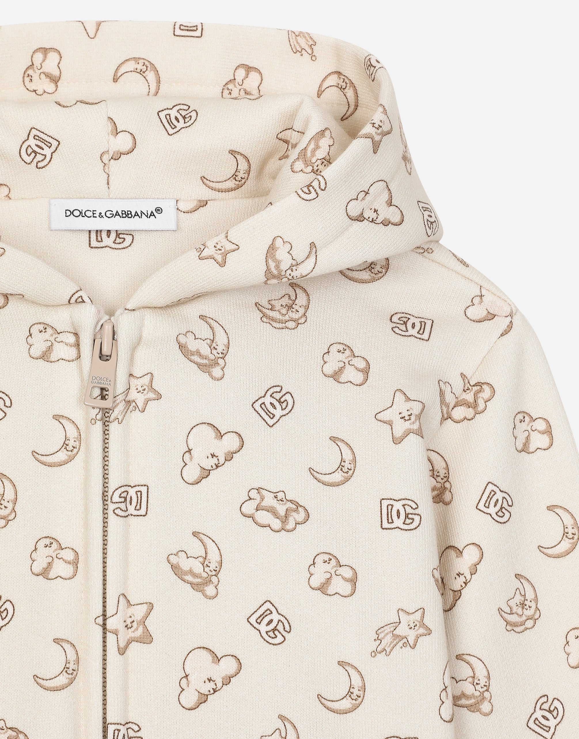  Dolce & Gabbana Dolce & Gabbana Cappuccio Con Zip - Man Topwear Print 6/9 Months 