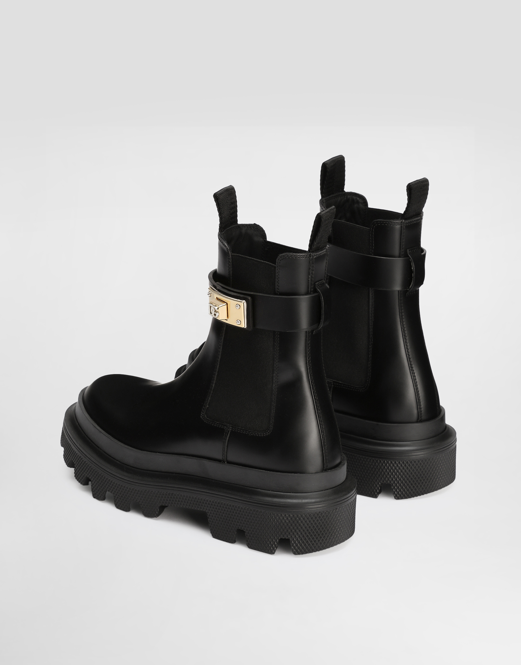 DOLCE & GABBANA CALFSKIN ANKLE BOOTS