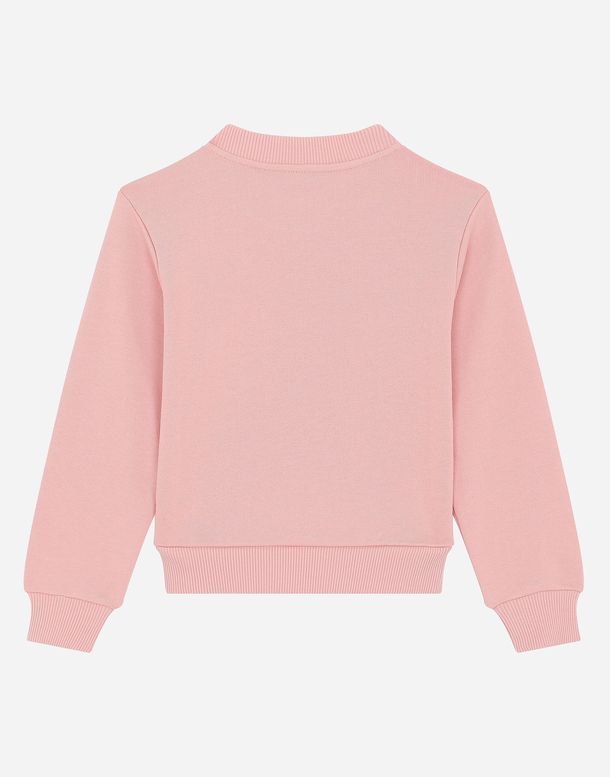 Dolce & Gabbana Jersey Sweatshirt With Logo Tag - Baby Female T-shirts Und Sweatshirts Rosa 10 Years 