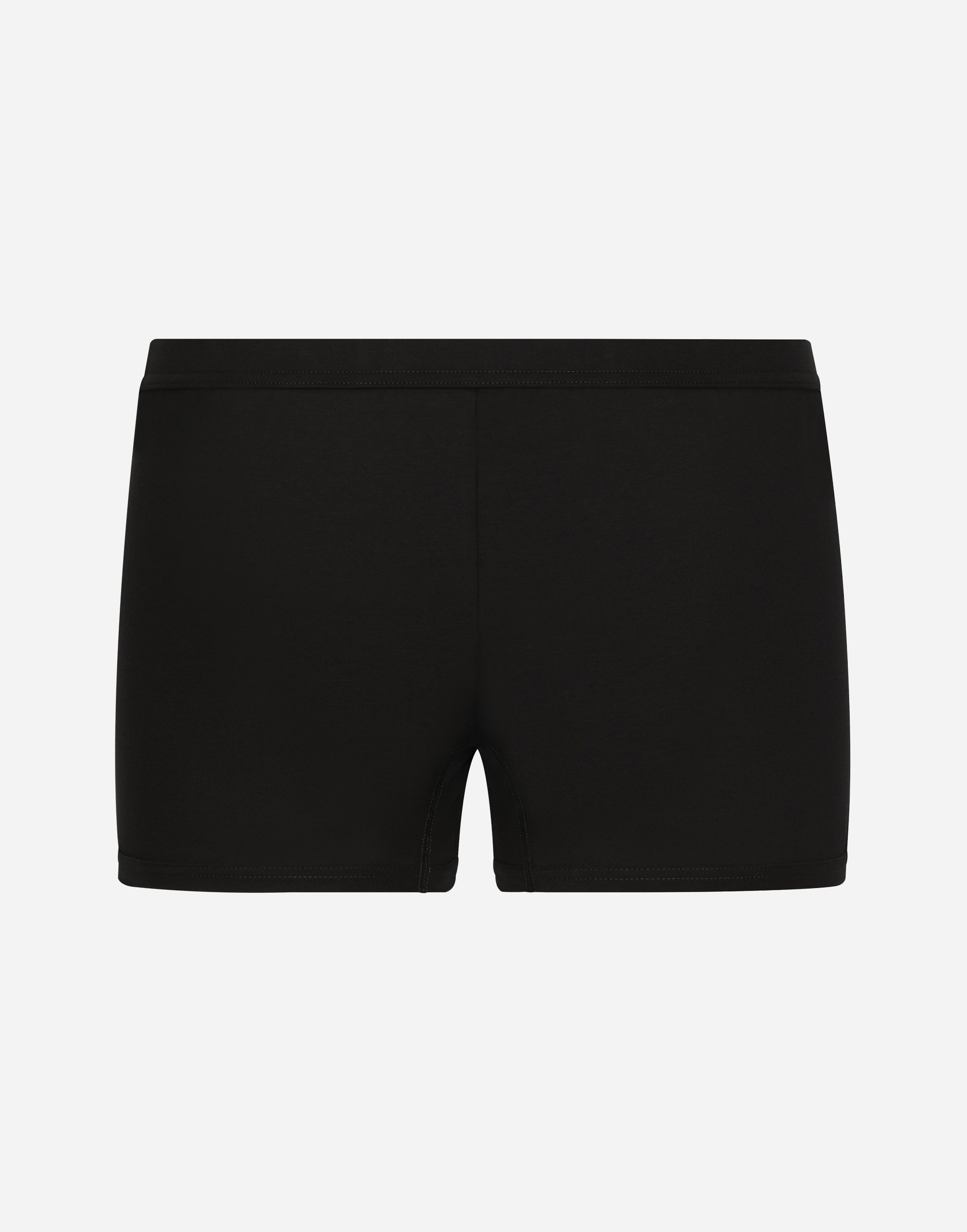Two-way stretch jersey boxers with logo label