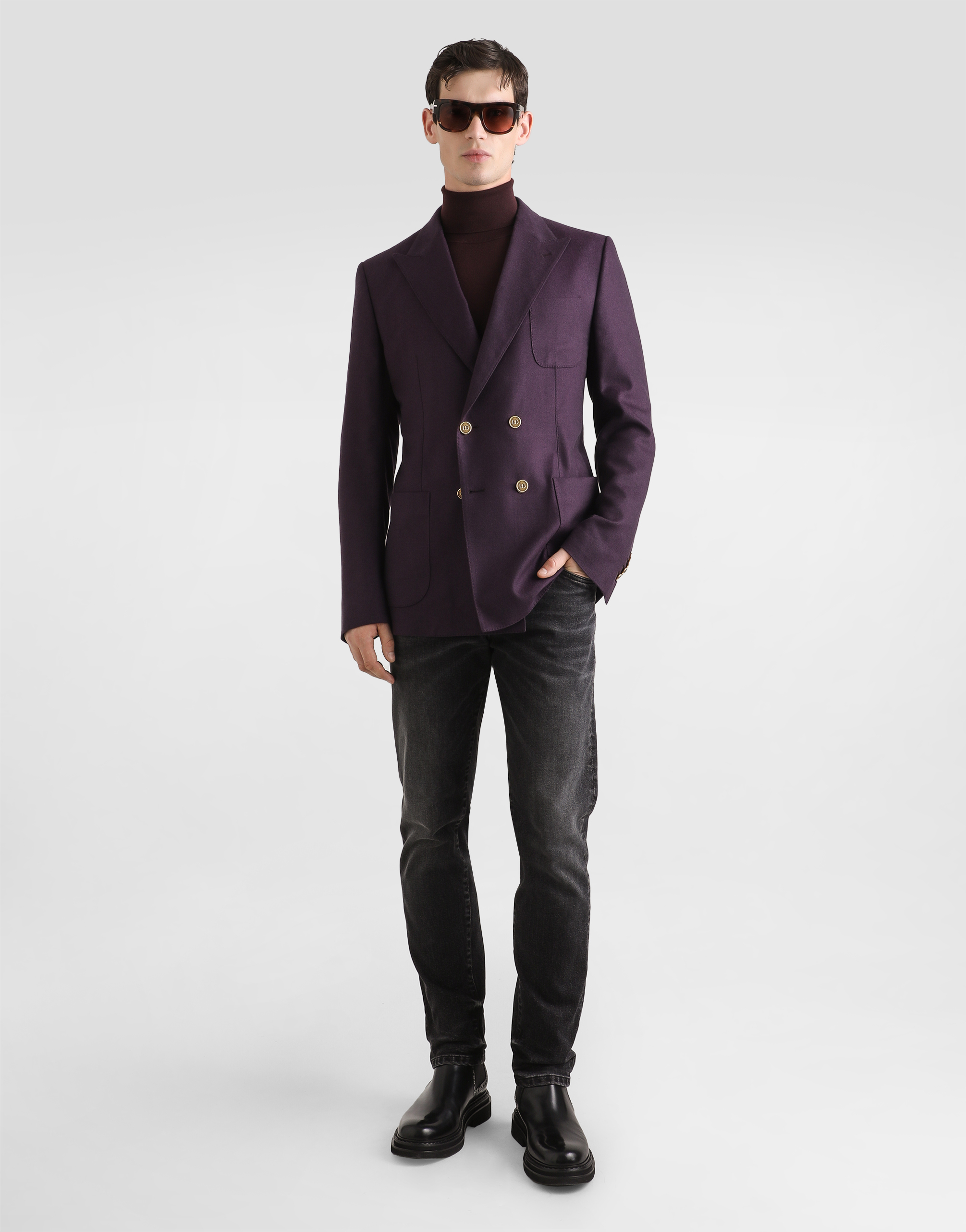 Slim-fit stretch cotton jeans