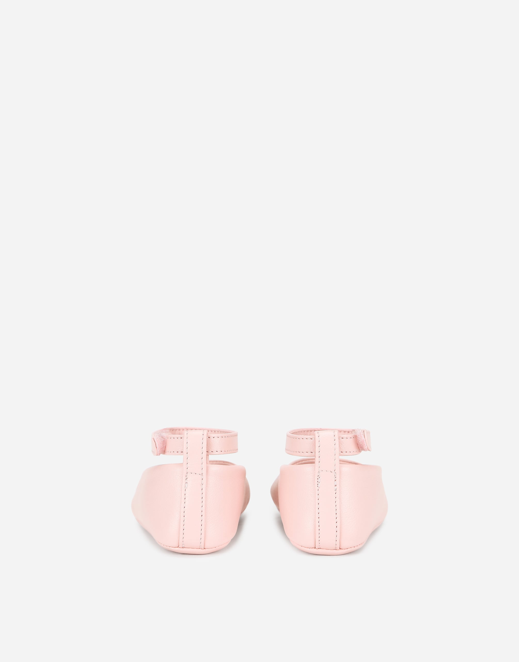  Dolce & Gabbana Dolce & Gabbana Nappa Ballet Flats With Ankle Strap - Woman Shoes For First Steps (19-26) Pink Leather 19 