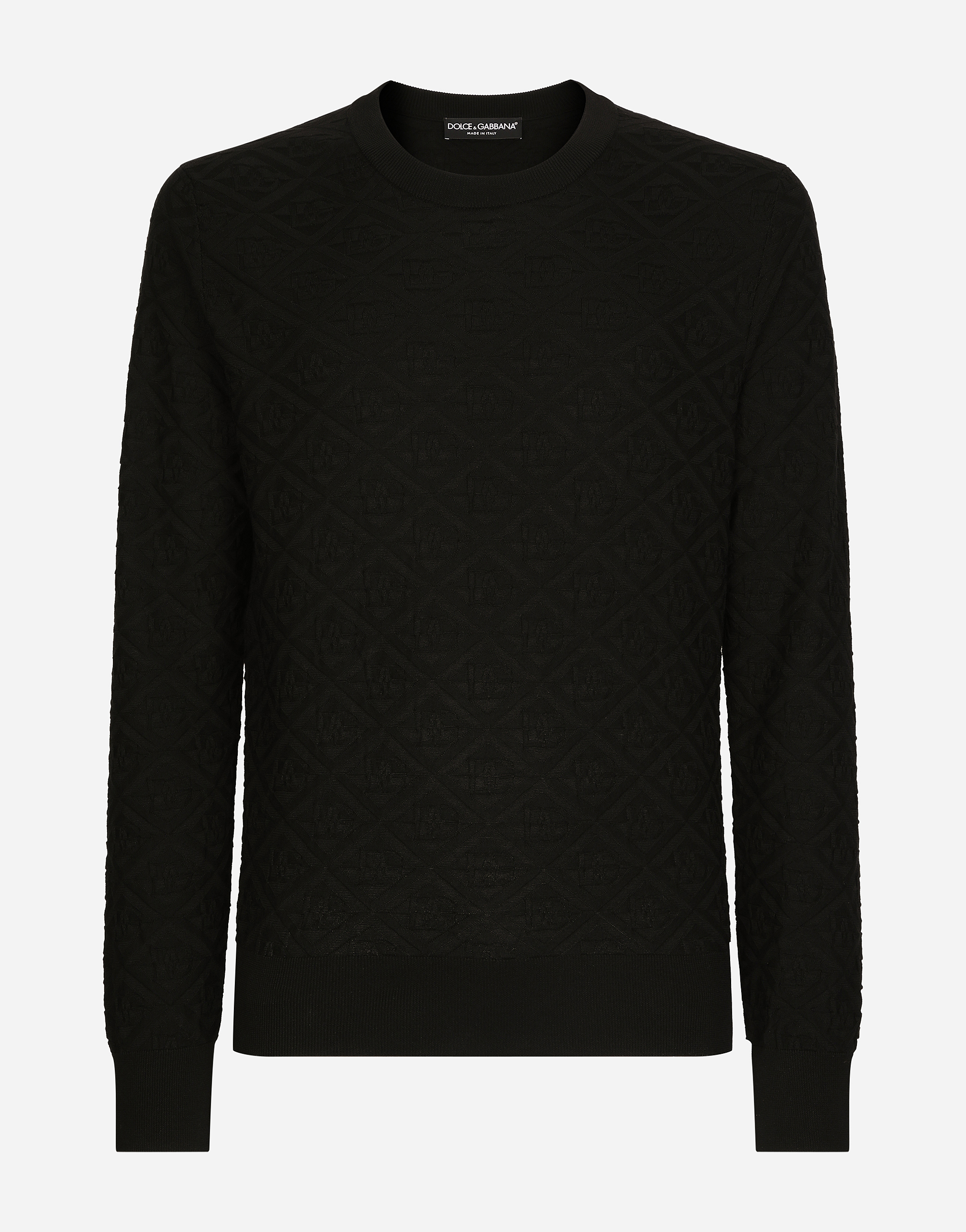 Dolce & Gabbana Pull Girocollo M/l - Man Sweaters And Cardigans Black