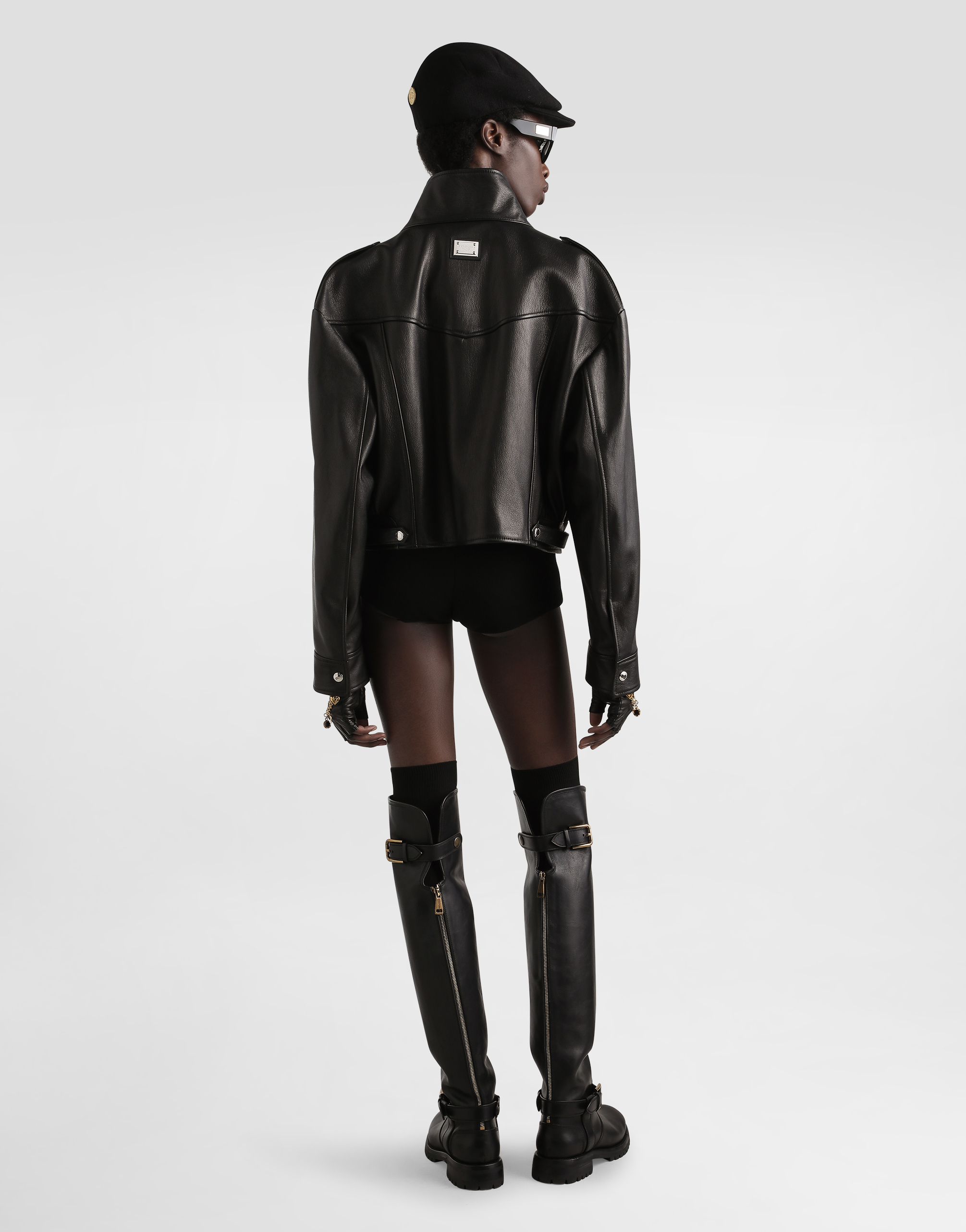 Plongé goat leather jacket