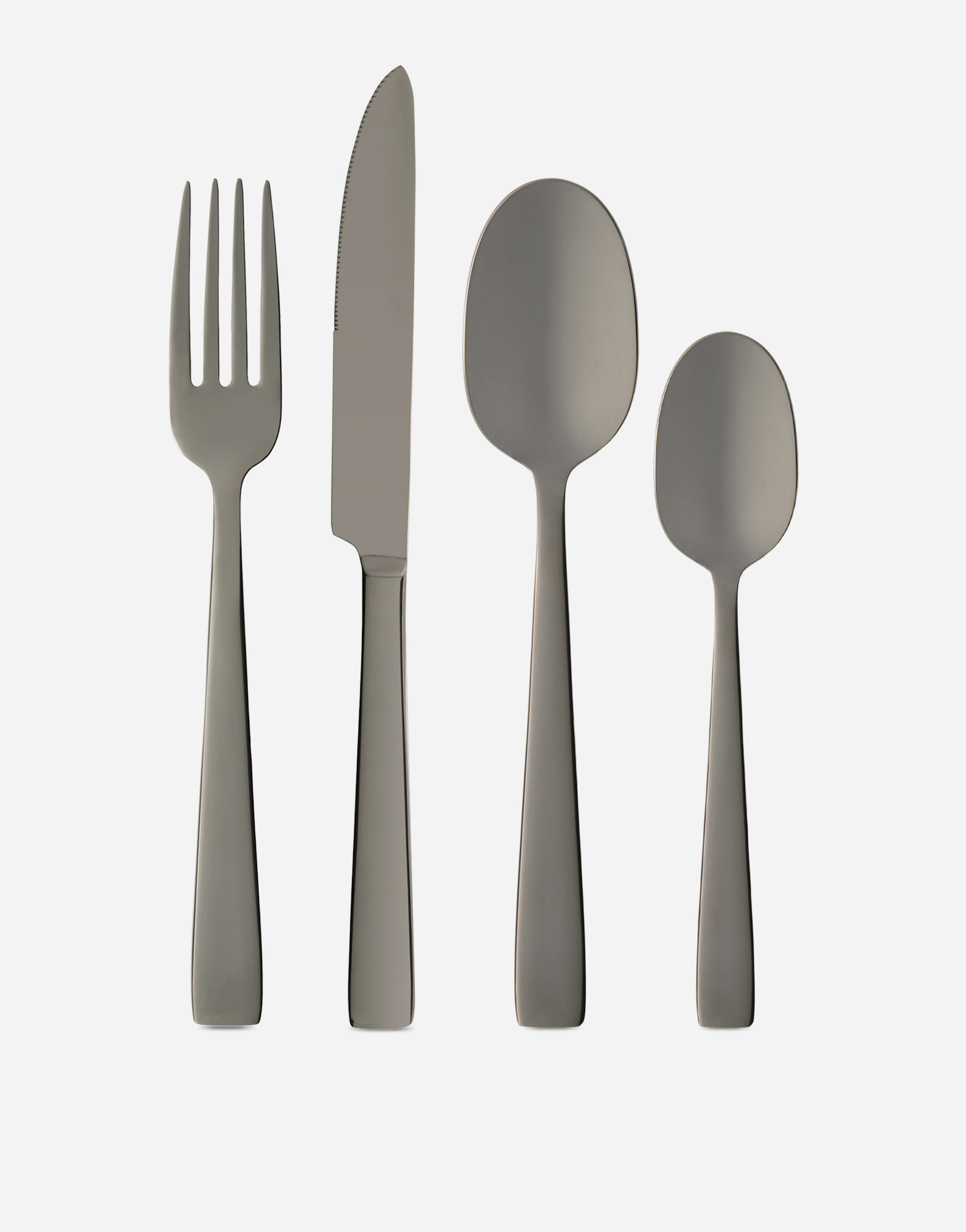 Dolce & Gabbana 4-piece Inox Flatware Set In Multicolor