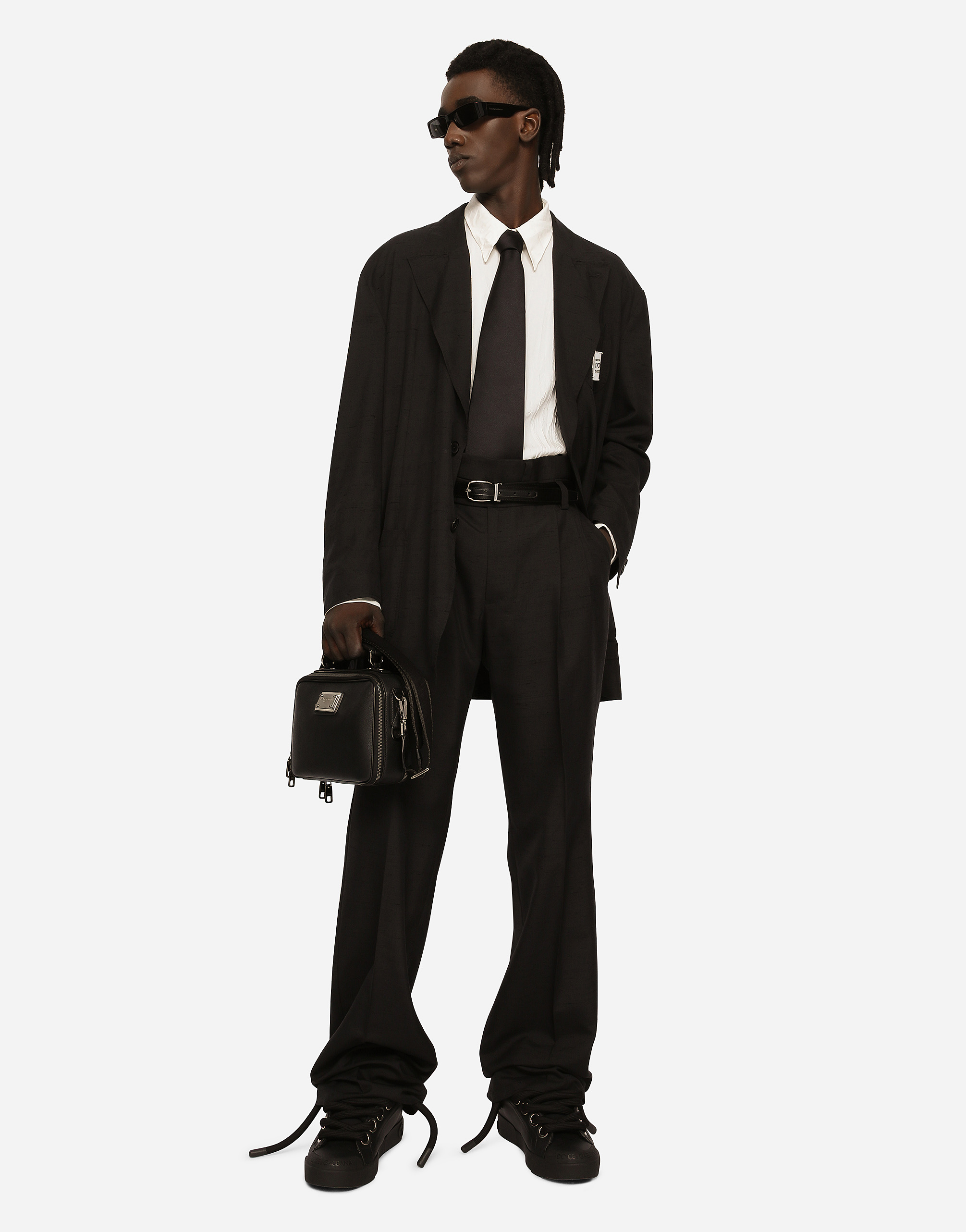 DOLCE & GABBANA OVERSIZE SHANTUNG SILK AND COTTON JACKET