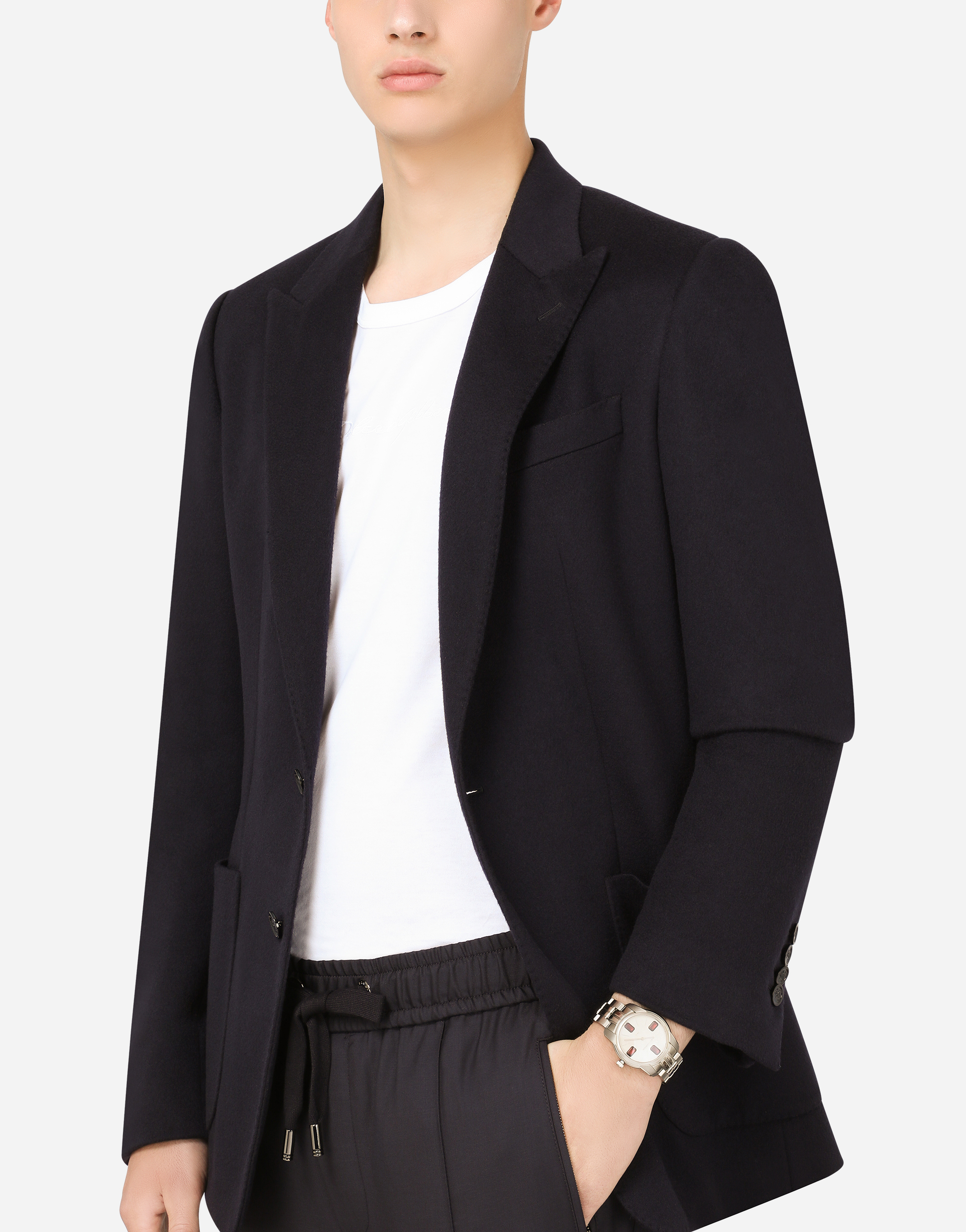 DOLCE & GABBANA STEEL AND RHODOLITE WATCH