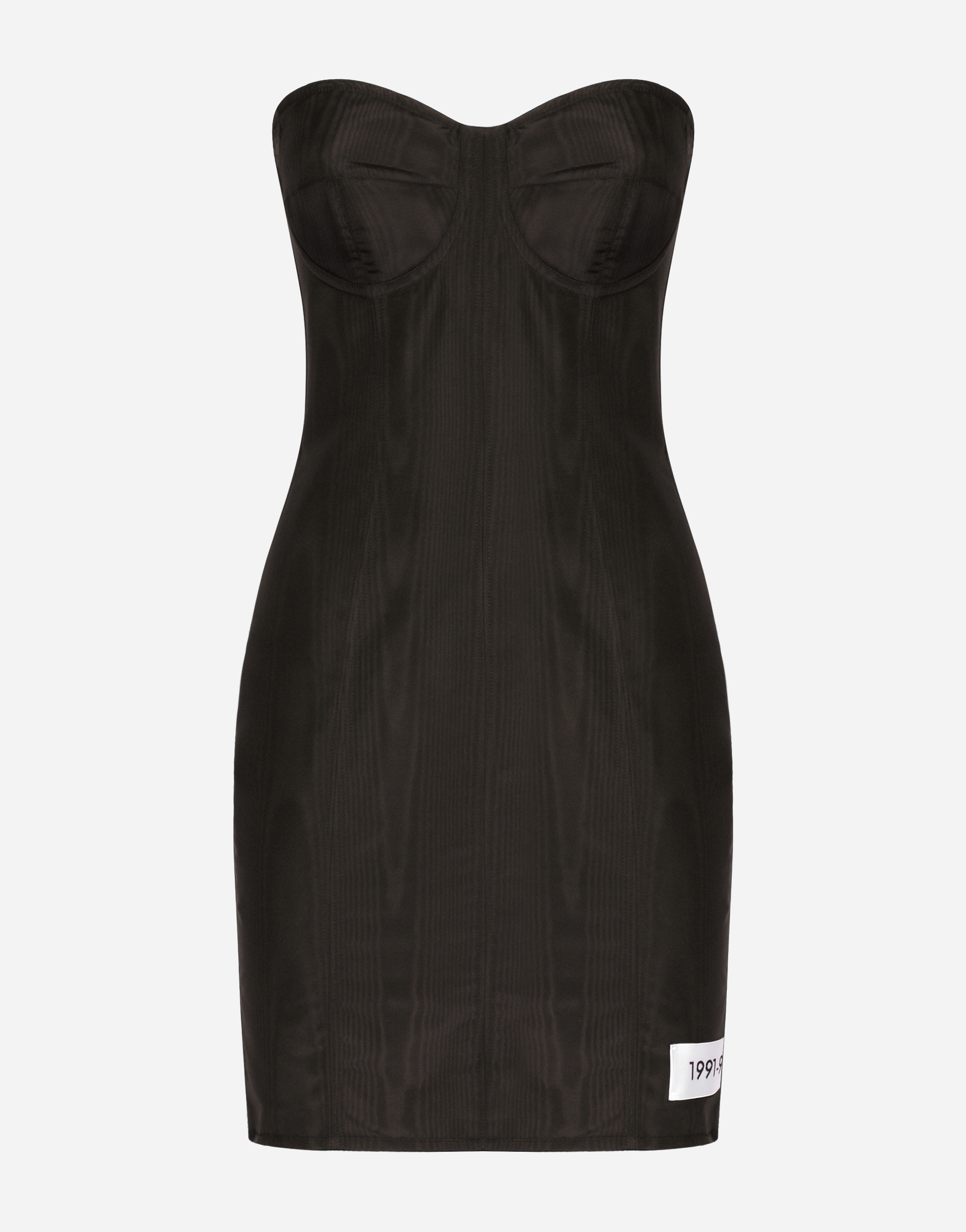DOLCE & GABBANA KIM DOLCE&GABBANA MOIRÉ FAILLE MINIDRESS