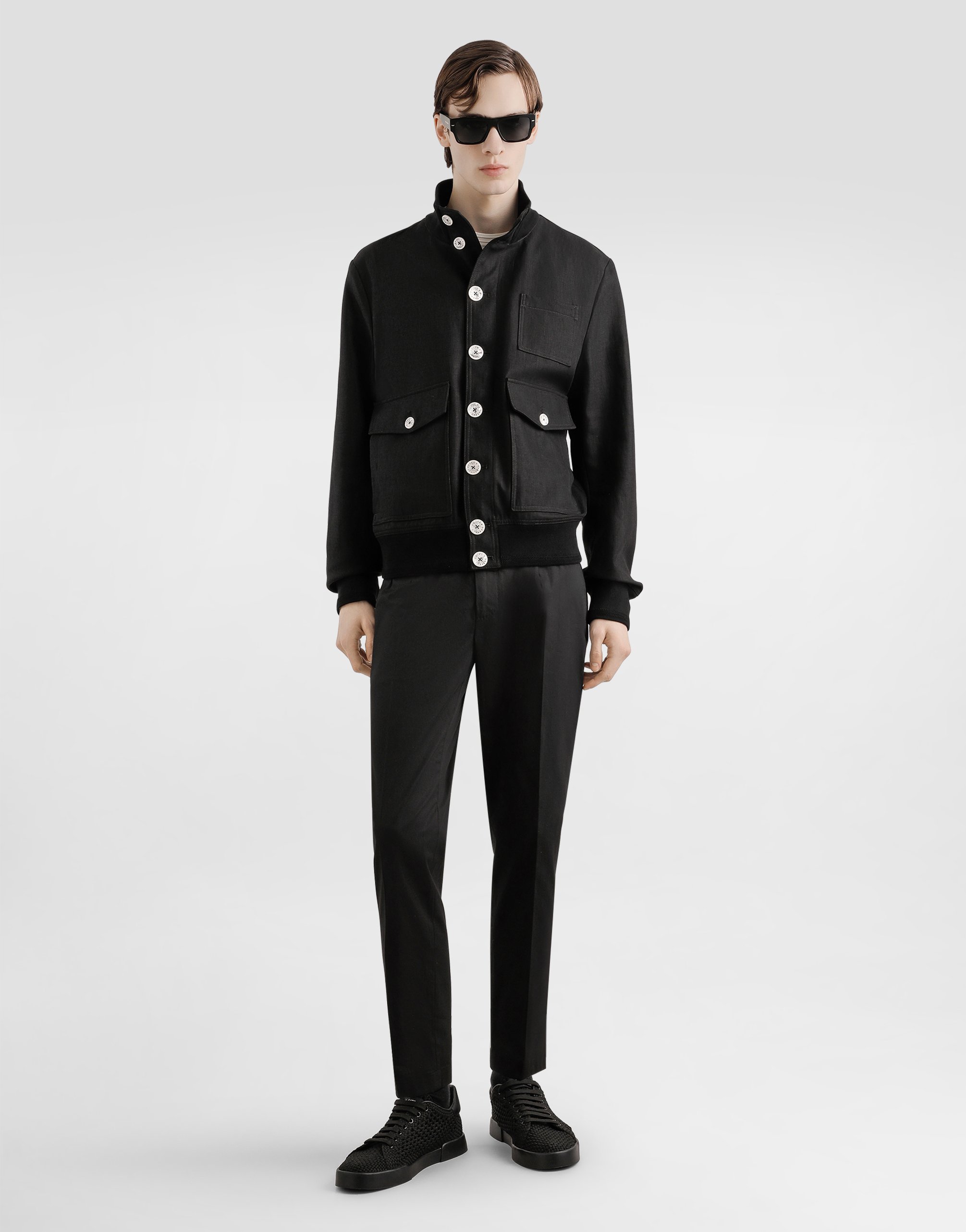 Dolce & Gabbana Dolce&gabbana Linen Canvas Blouson Jacket