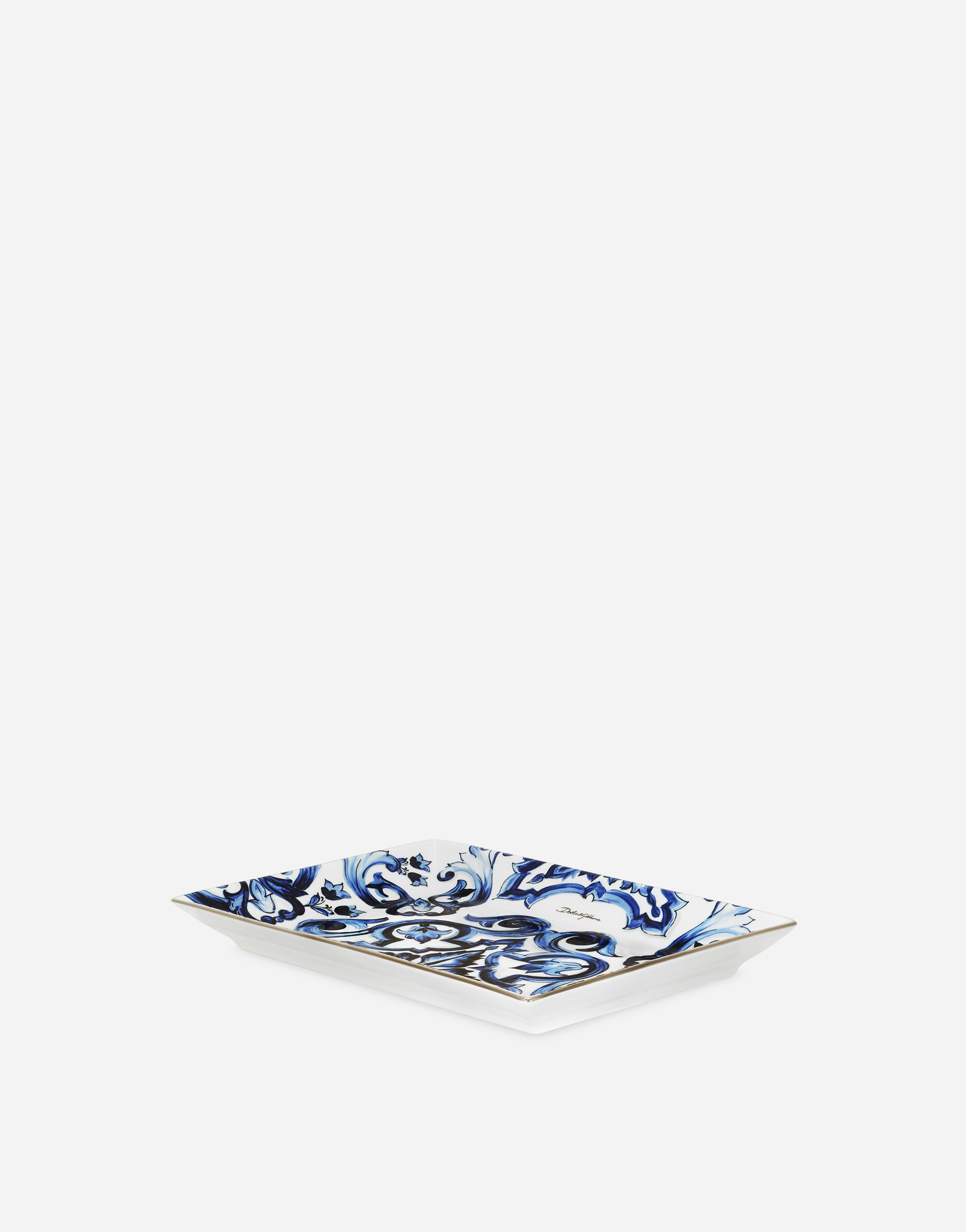 Dolce & Gabbana Porcelain Trinket Dish In Multi