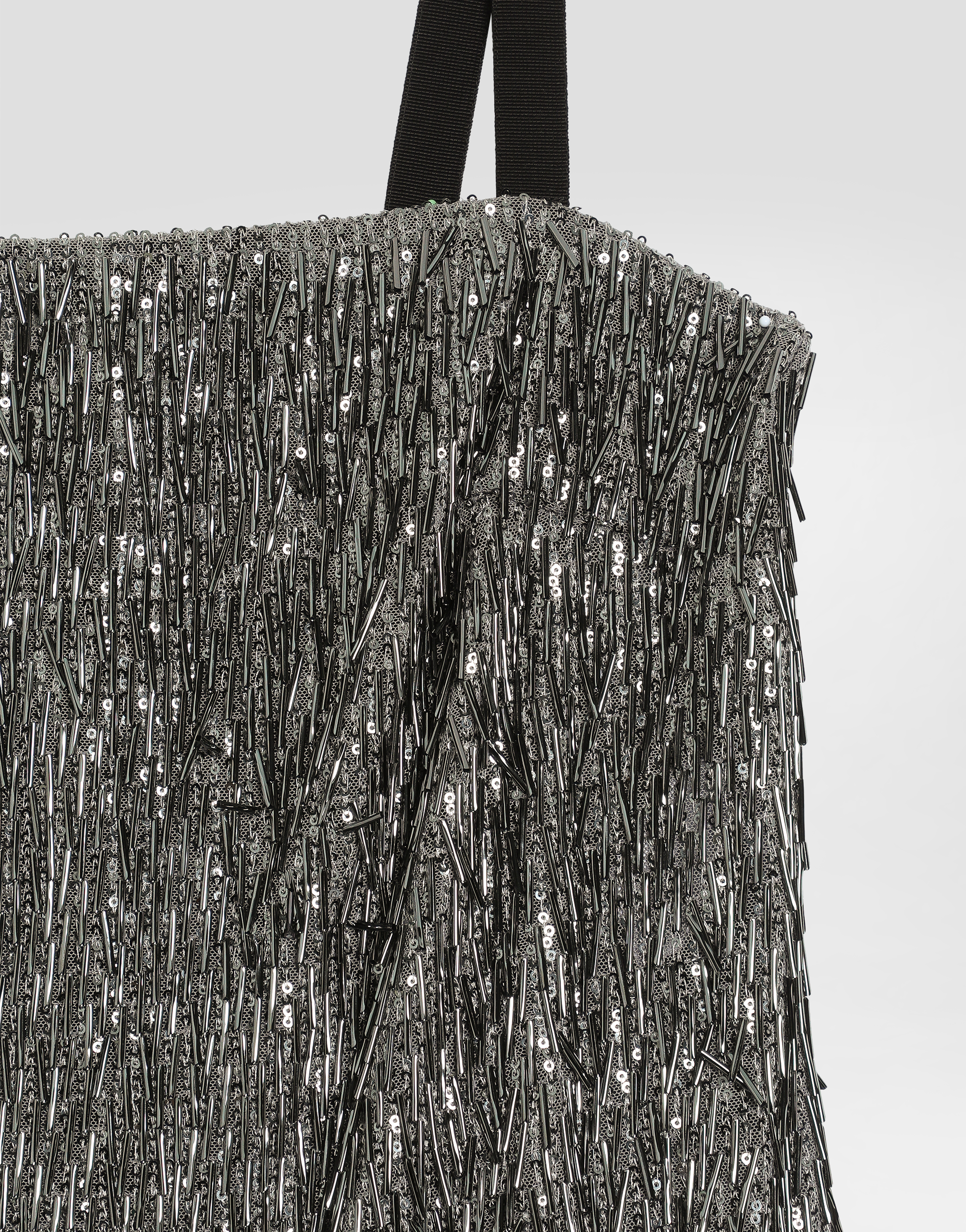 Dress with embroidered sequins