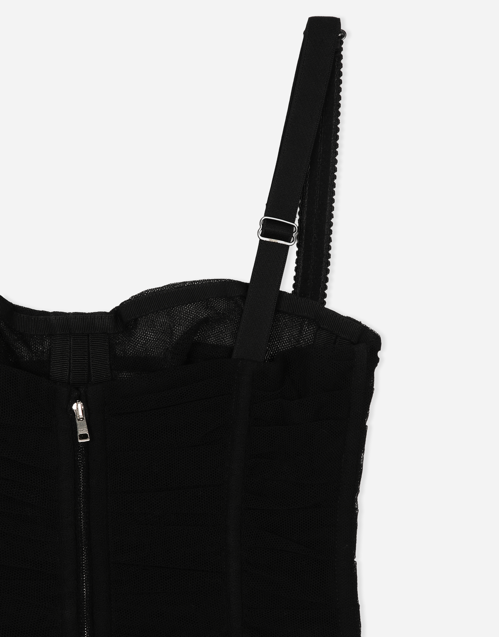 Dolce & Gabbana Ruched-detailing Corset Top In Black