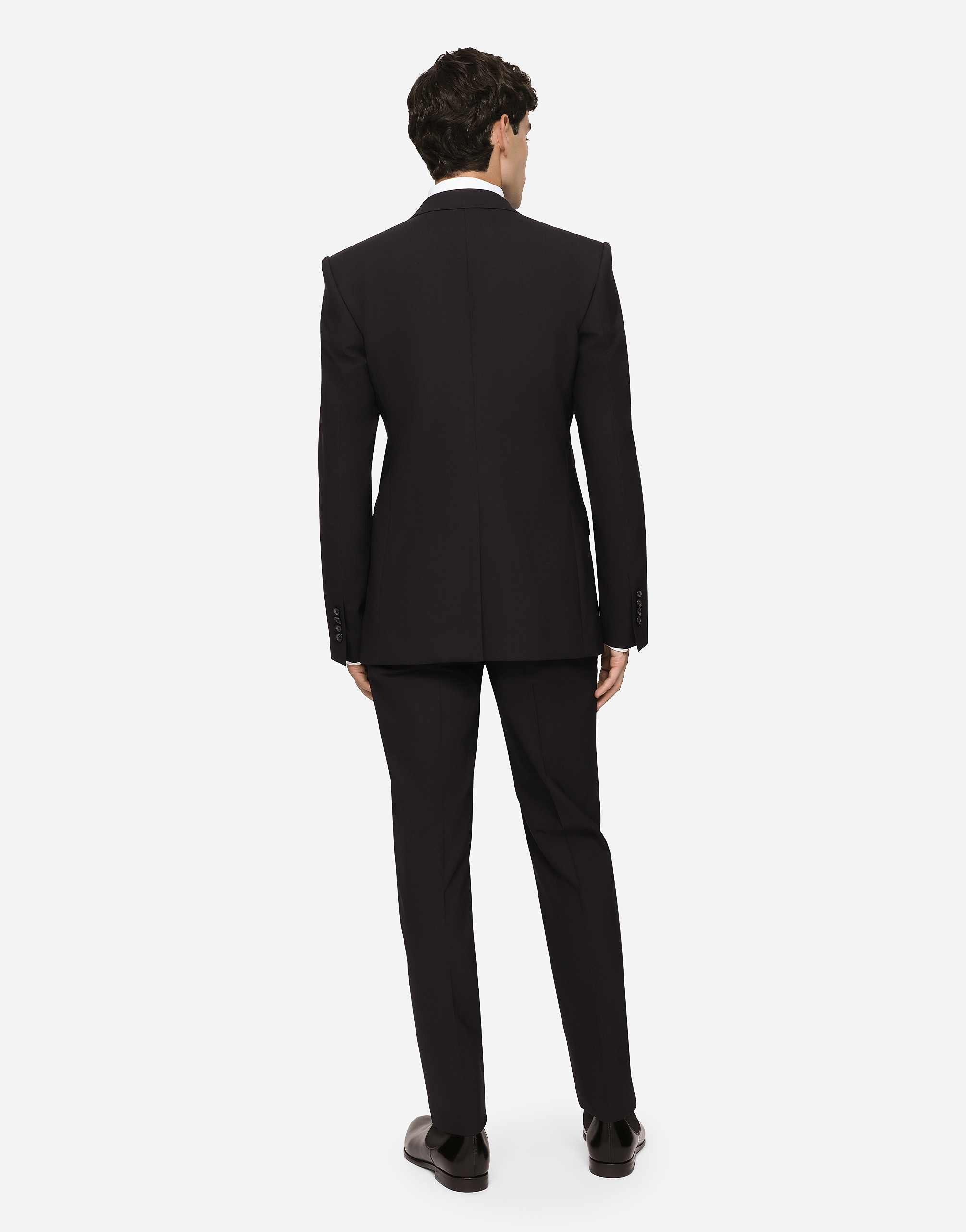 Dolce & Gabbana Stretch Wool Martini-fit Suit In Blue