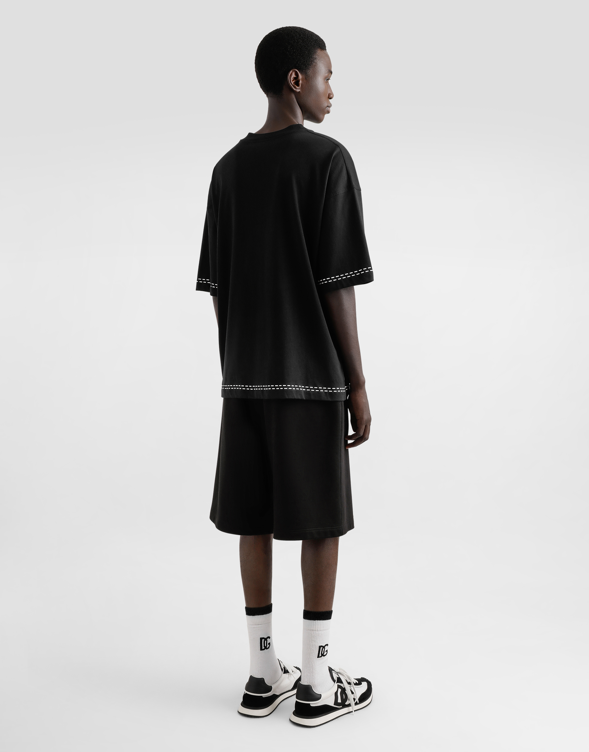 Cotton jogging shorts