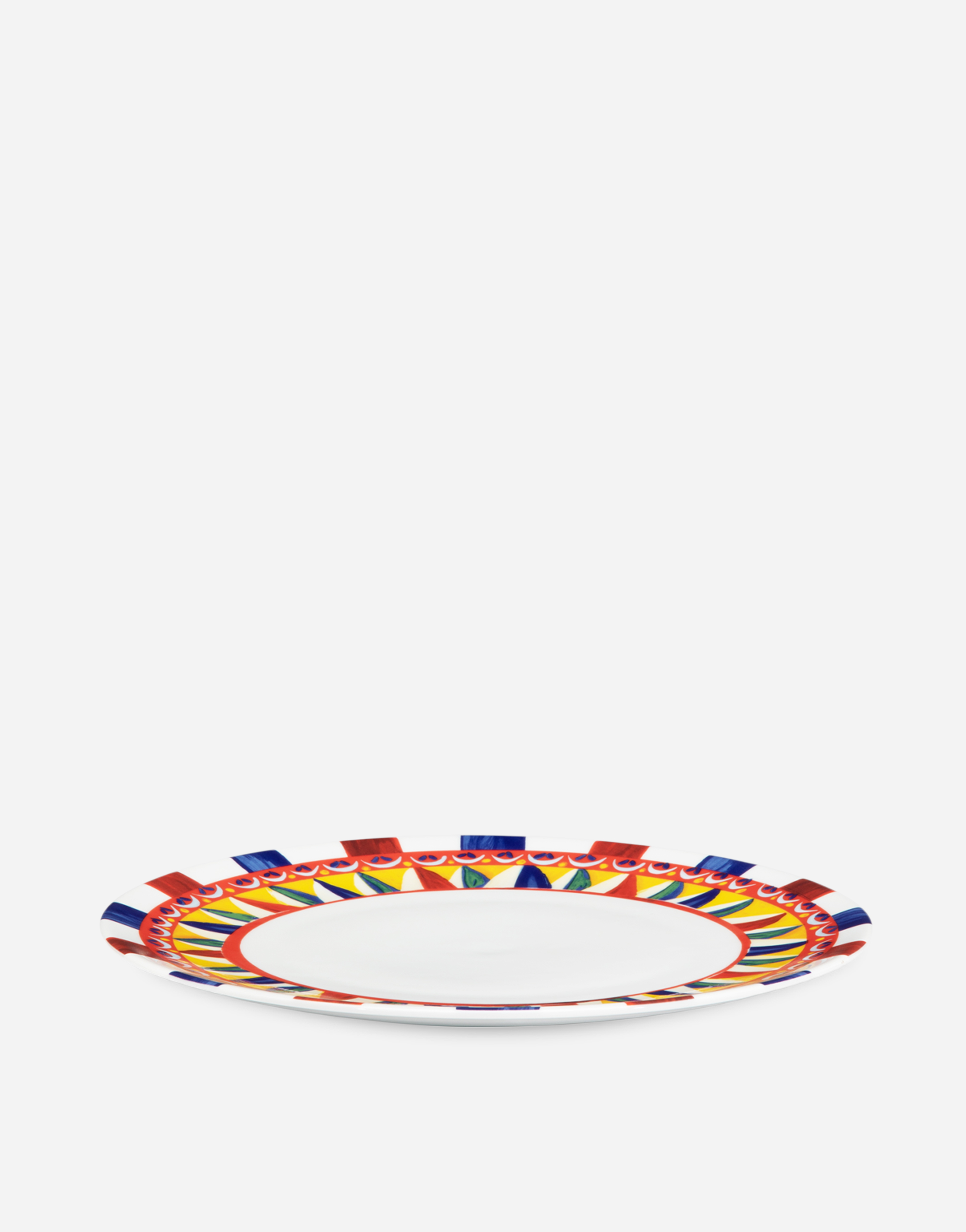 Shop Dolce & Gabbana Porcelain Charger Plate In Multicolor