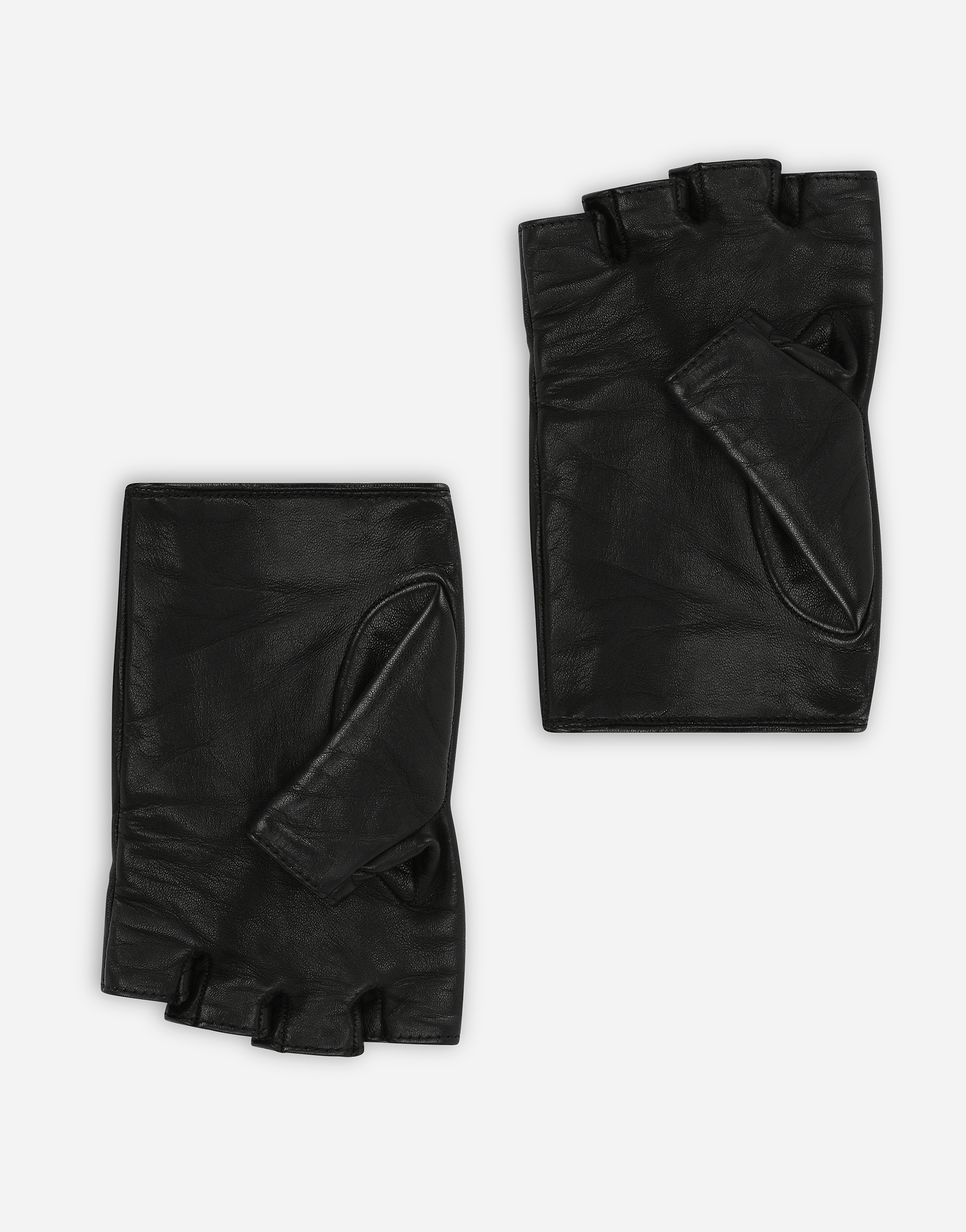 DOLCE & GABBANA NAPPA LEATHER GLOVES WITH EMBELLISHMENT