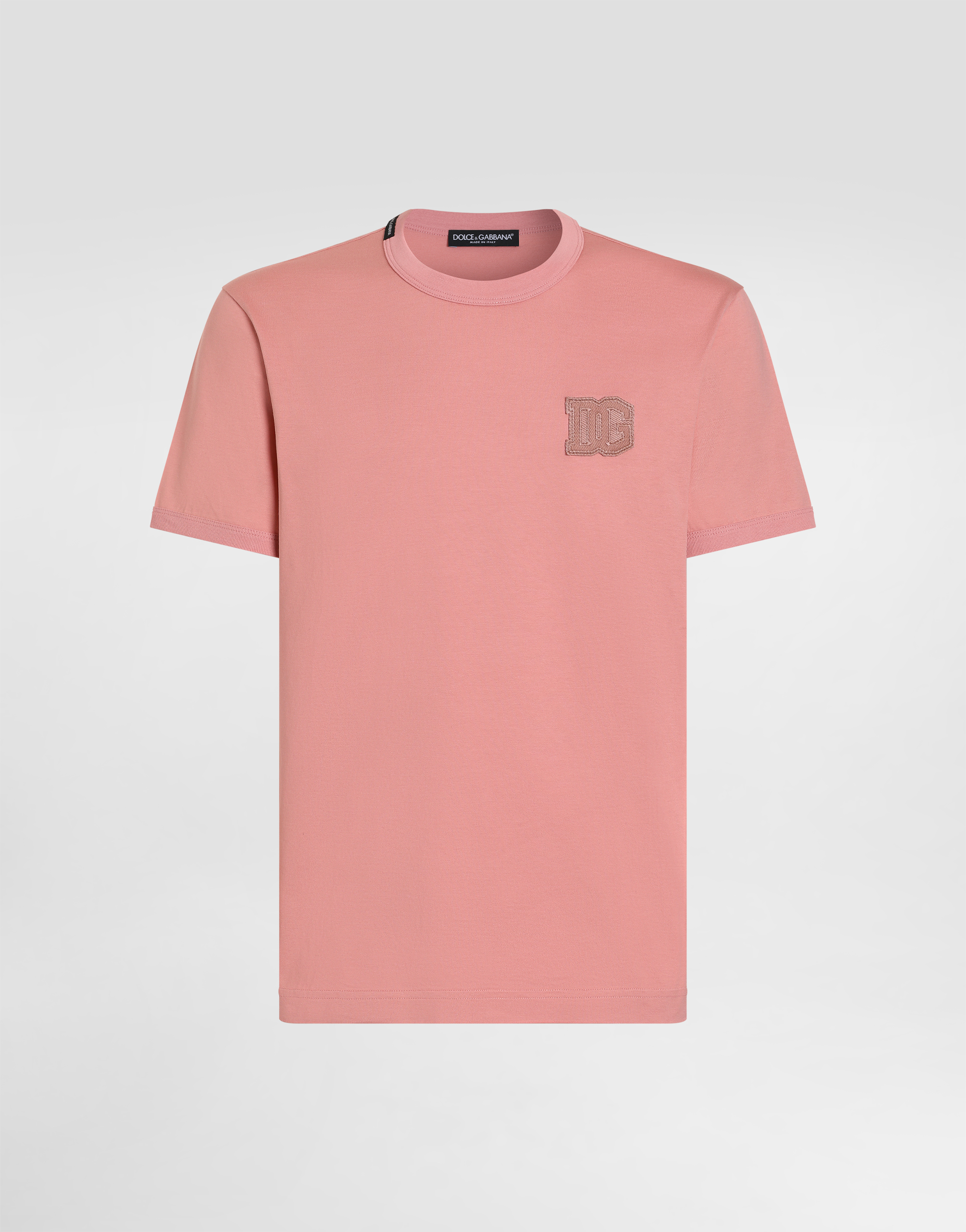 Dolce & Gabbana Cotton T-shirt With Patch In Multi