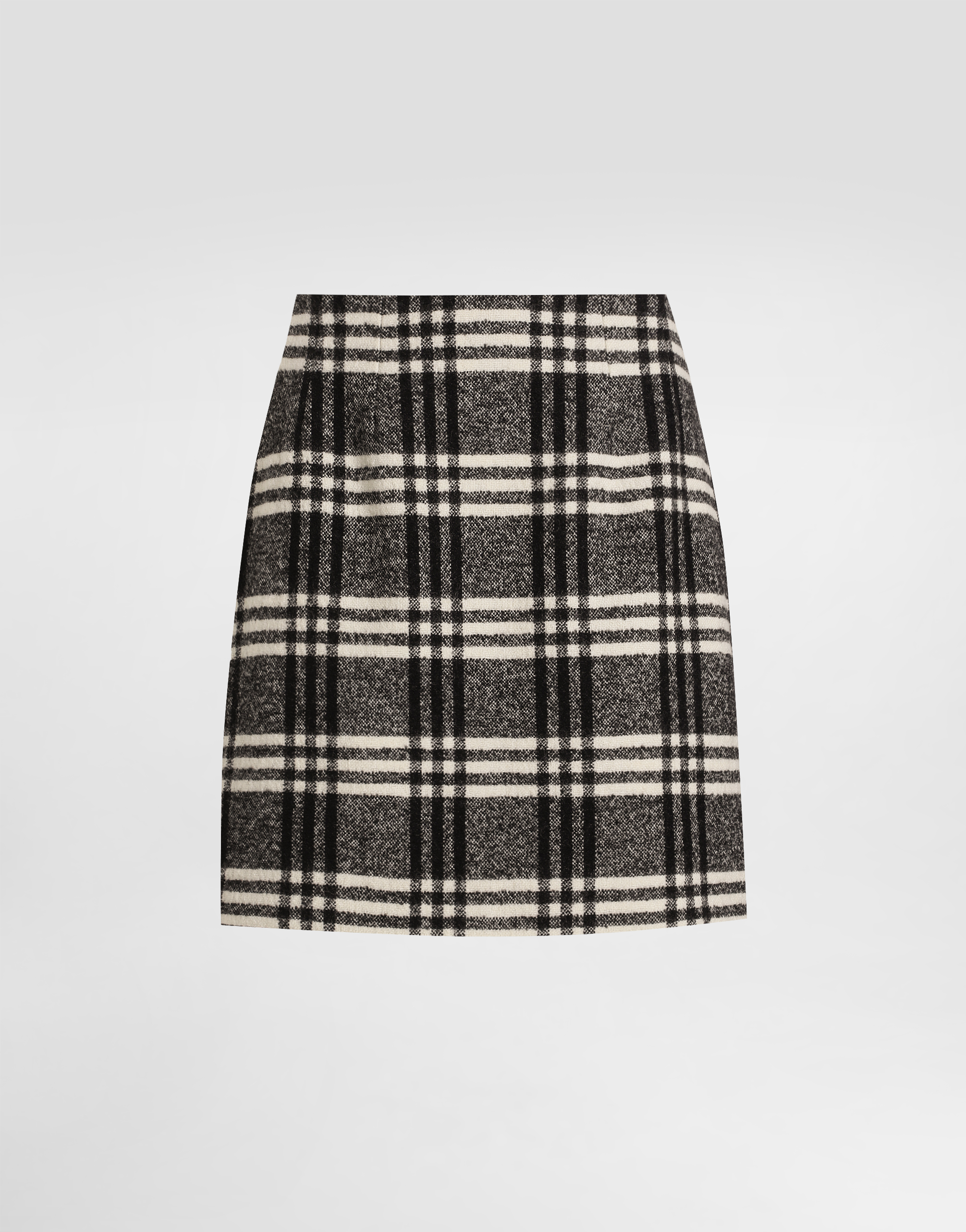 Dolce & Gabbana Wool Blend Check Skirt - Woman Skirts Multicolor