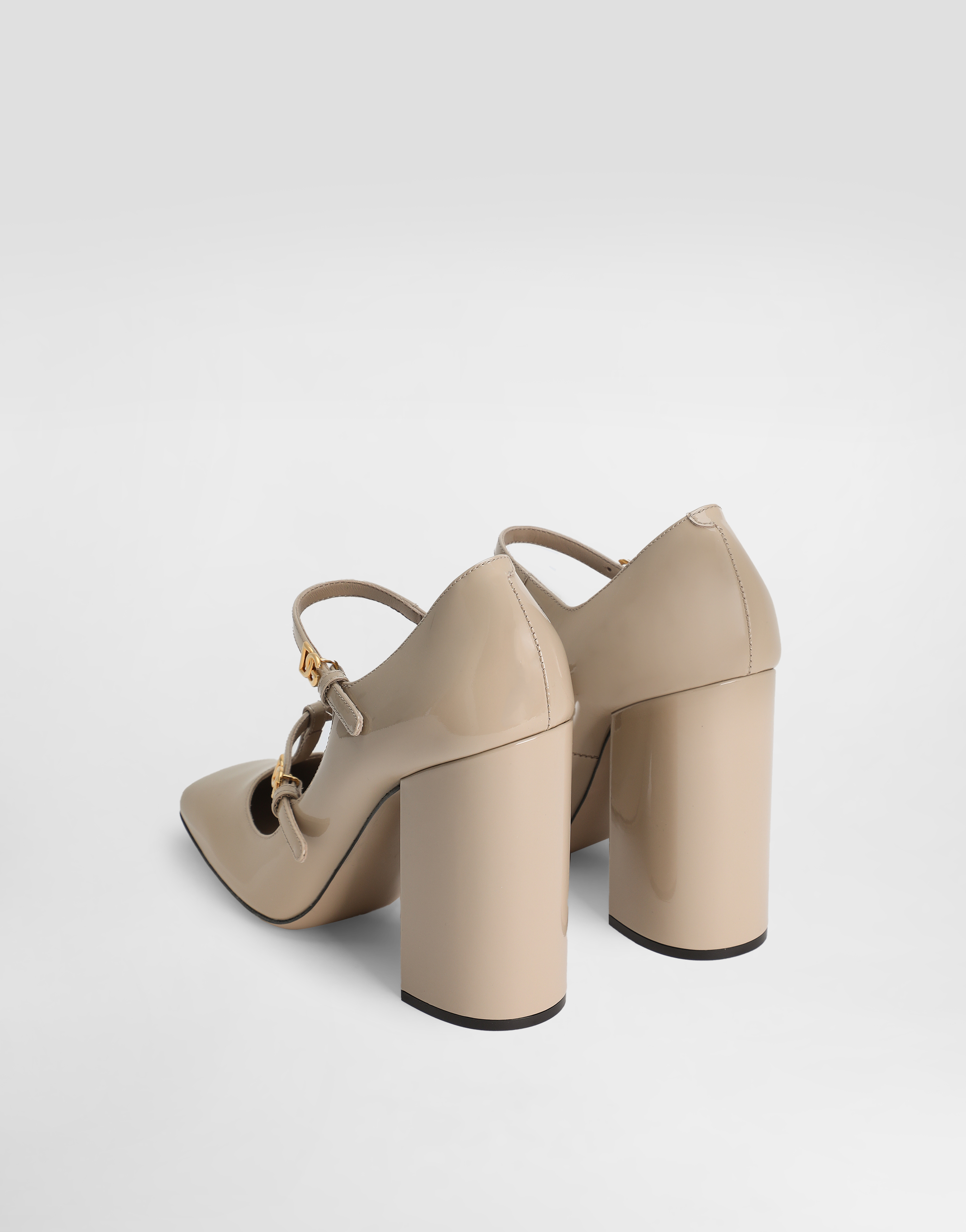 Patent leather pumps