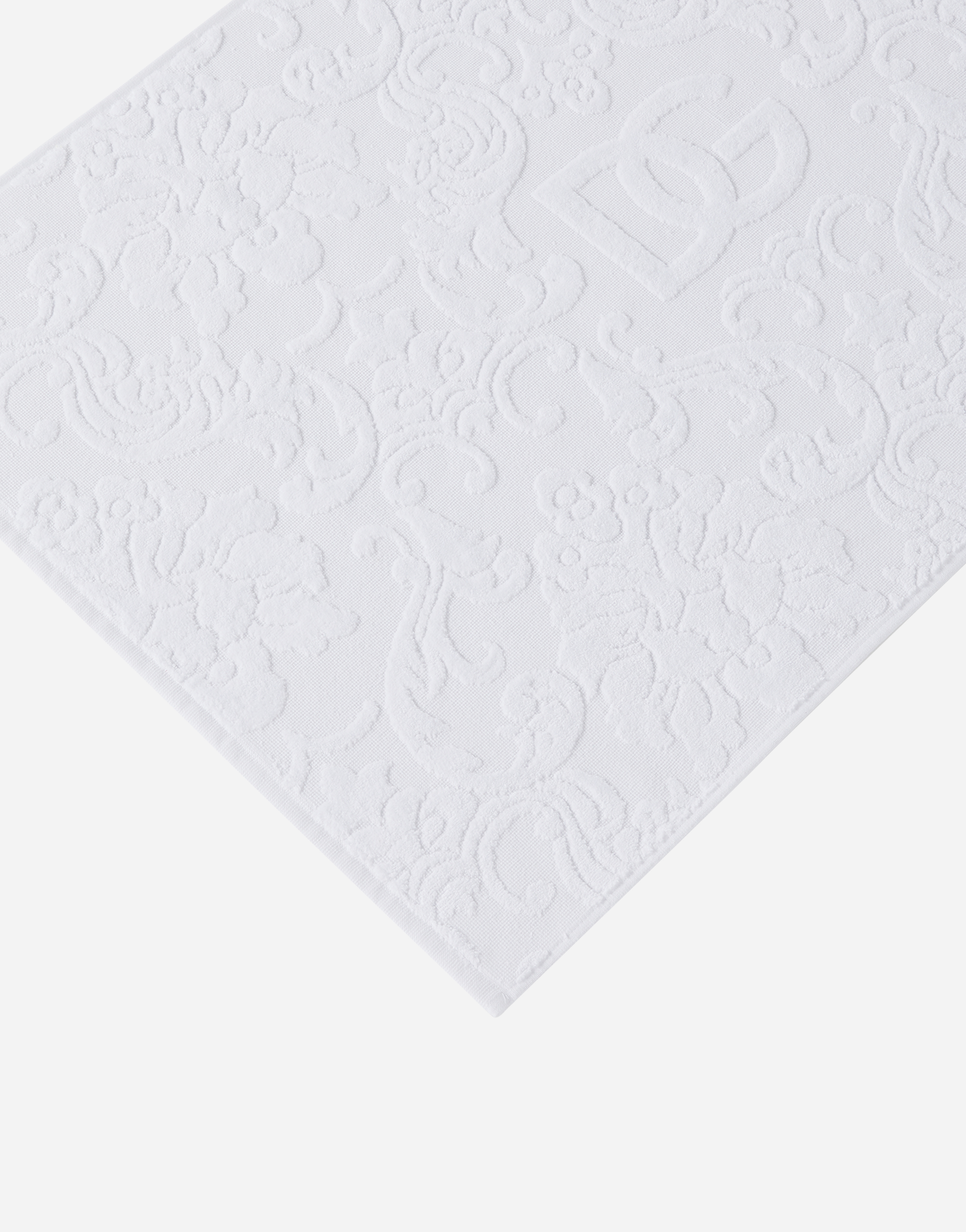Dolce & Gabbana Terry Cotton Bath Mat In Multicolor