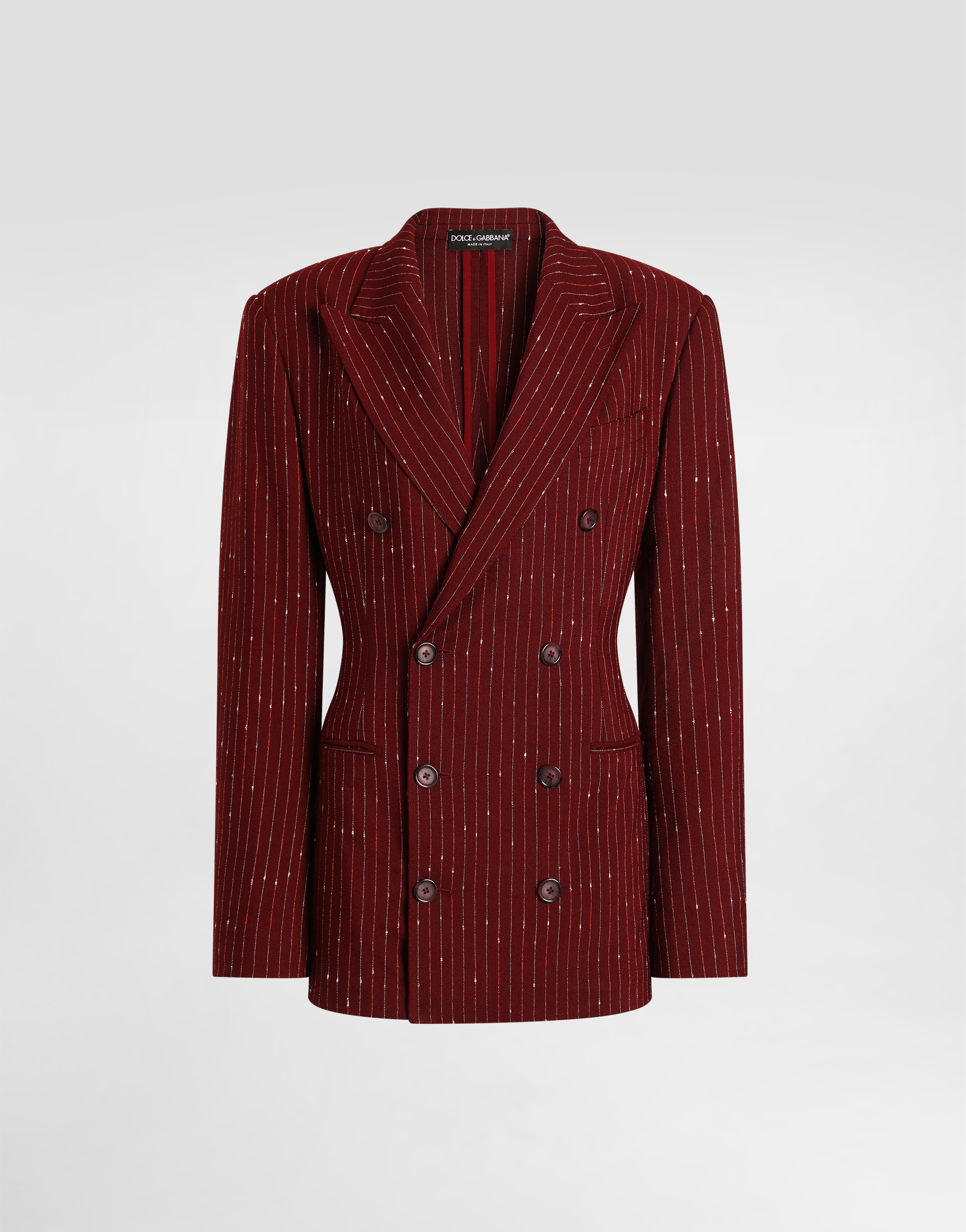 Double-breasted pinstriped taormina jacket in Multicolor for Women Double-breasted pinstriped taormina jacket in Multicolor for Women