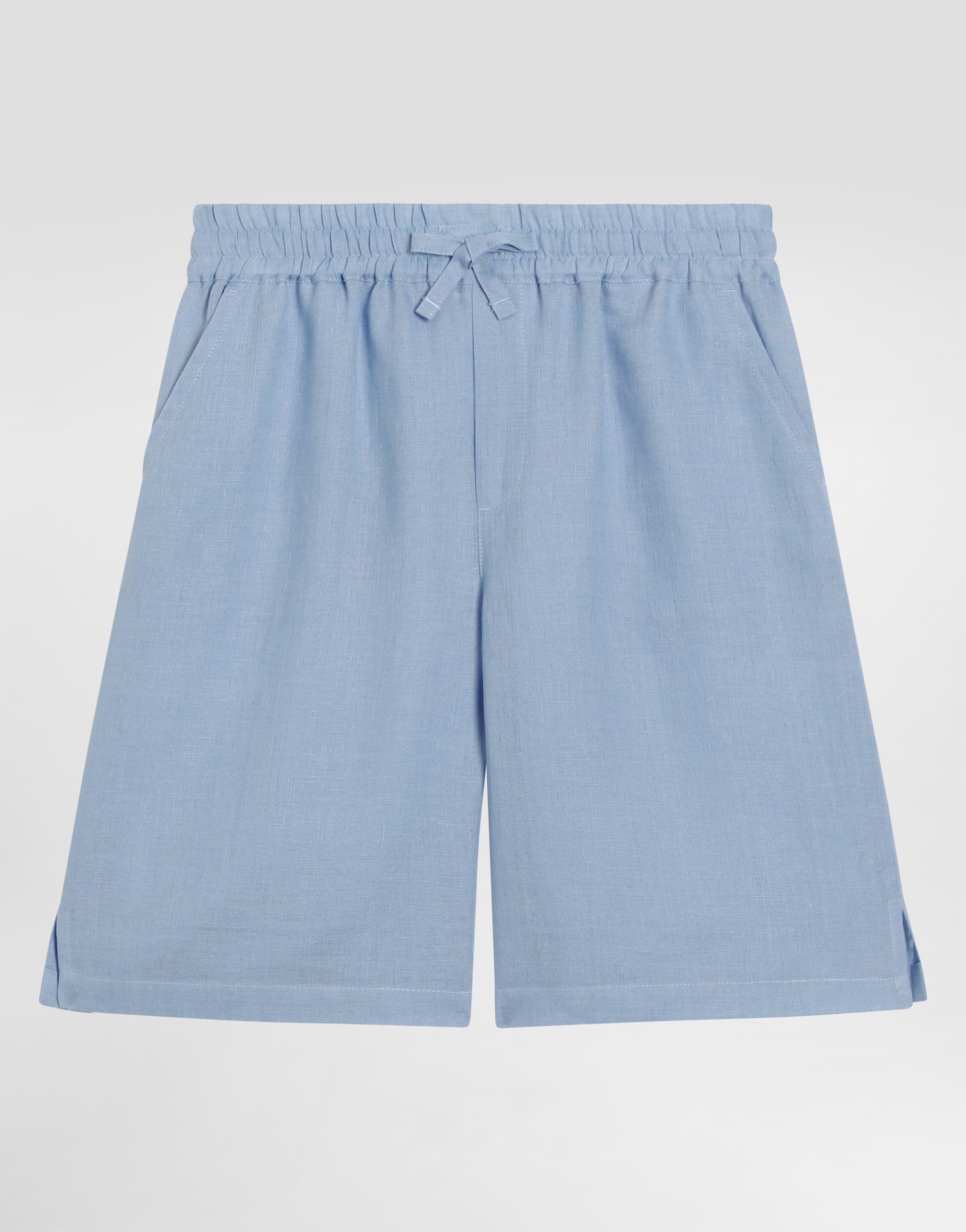 Linen canvas bermuda shorts