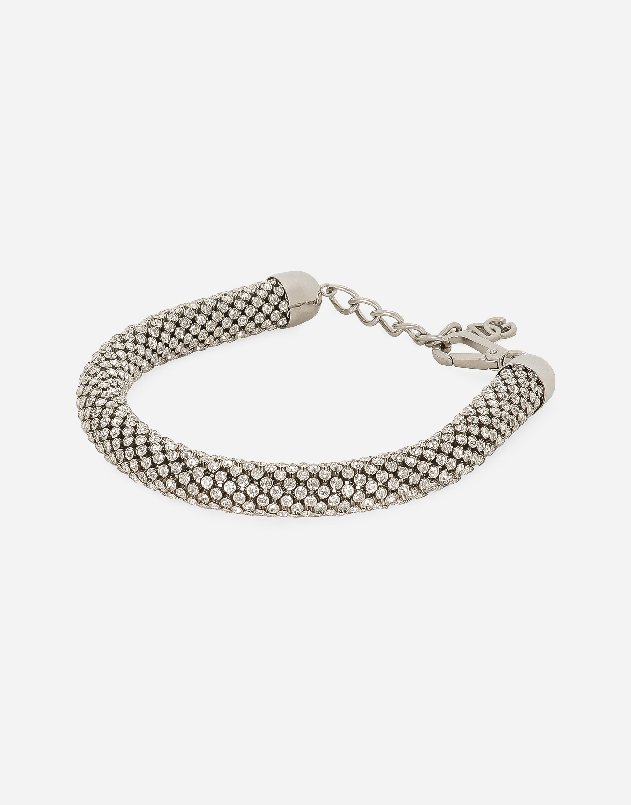 DOLCE & GABBANA TUBULAR CHOKER WITH RHINESTONES