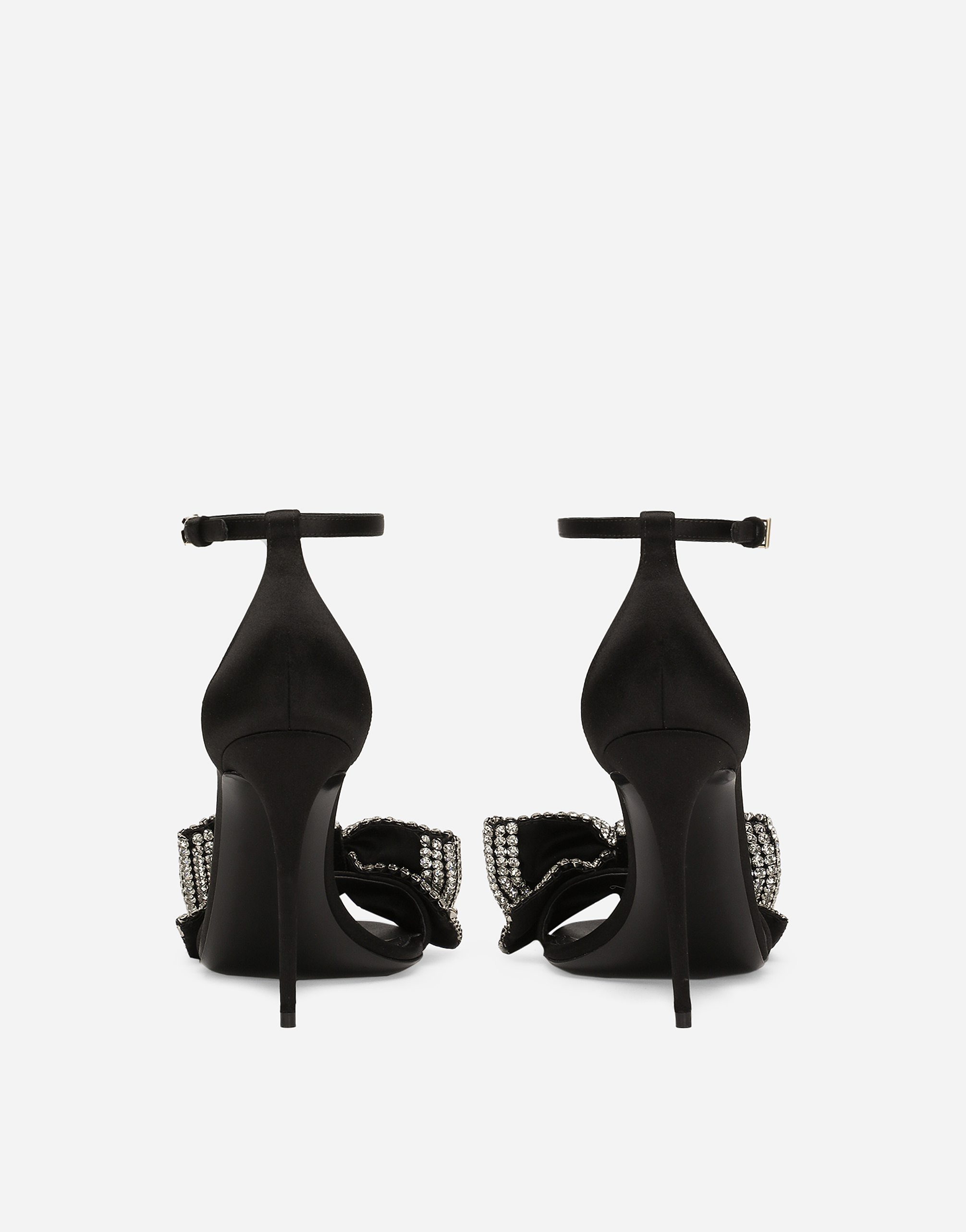 Dolce & Gabbana Rhinestone Decorative High-heeled Sandals In Multicolor