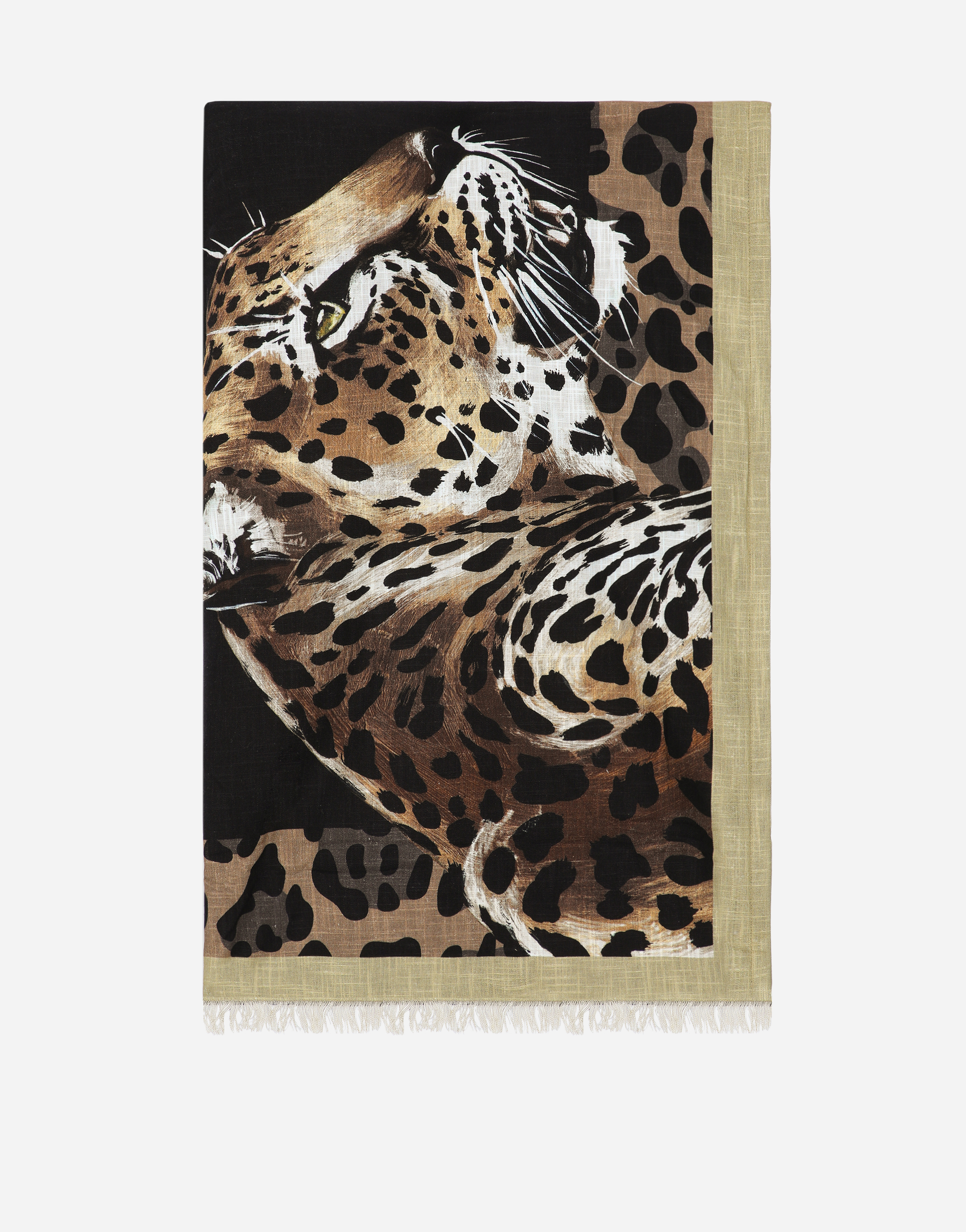 Dolce & Gabbana Doubled Beach Towel In Multicolor