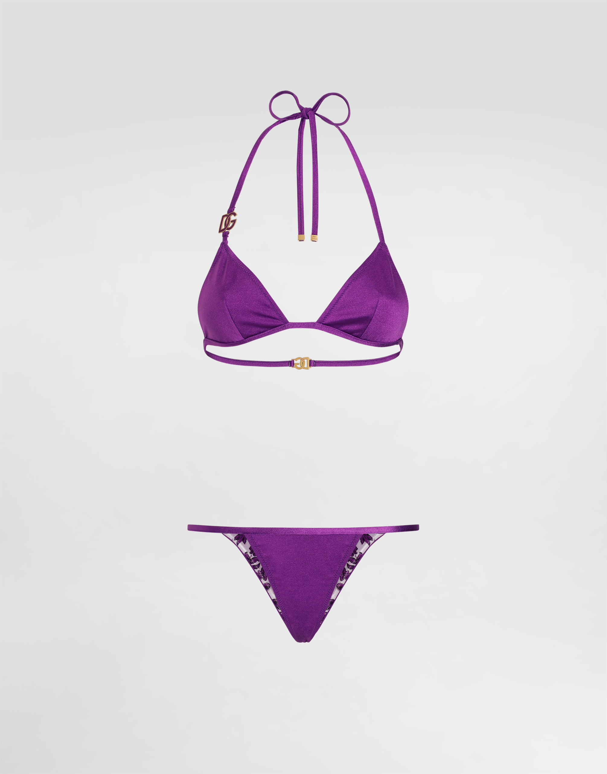 Dolce & Gabbana Triangolo+tanga - Woman Swimwear Purple