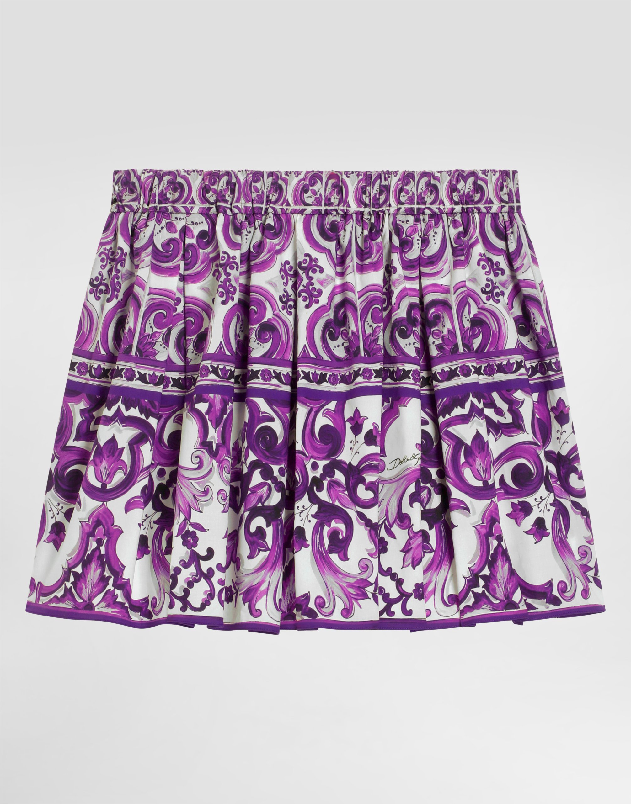 Dolce & Gabbana Graphic-print Cotton Skirt