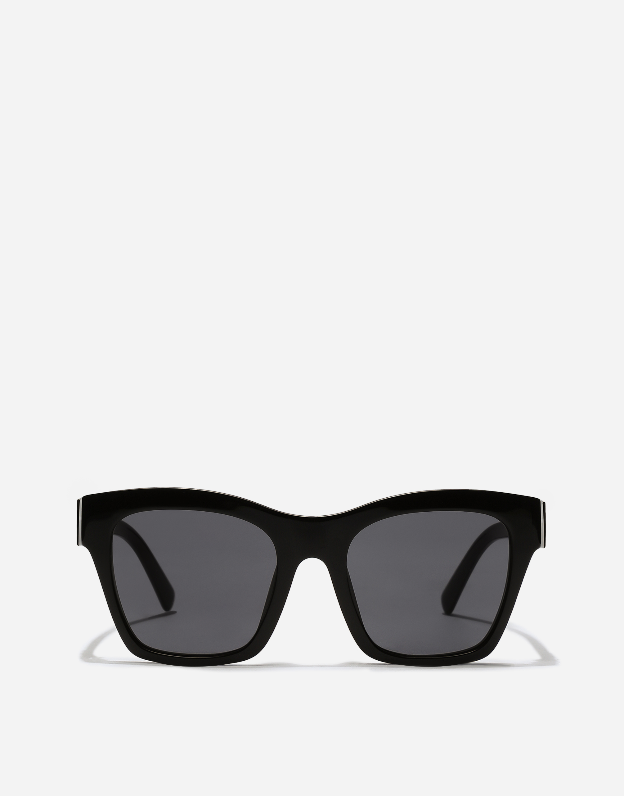 Dolce & Gabbana Zebra-print Square-frame Sunglasses In Black
