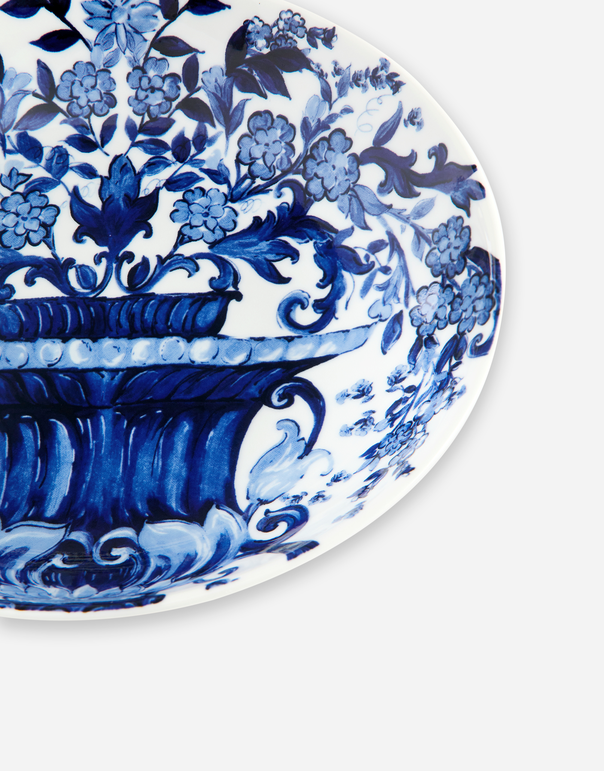 Dolce & Gabbana Set 2 Porcelain Soup Plates In Multicolor