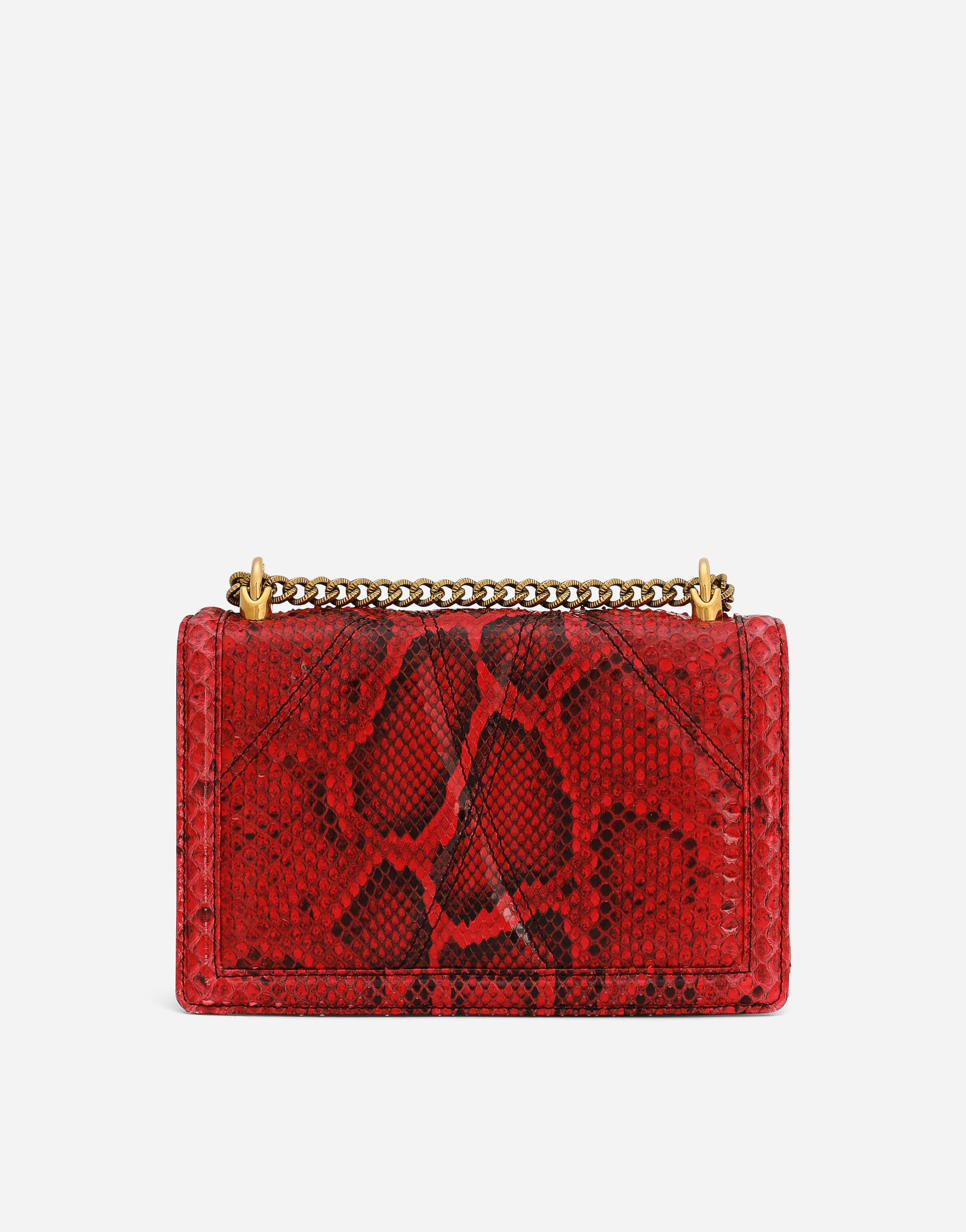 Dolce & Gabbana Medium Devotion Shoulder Bag In Red