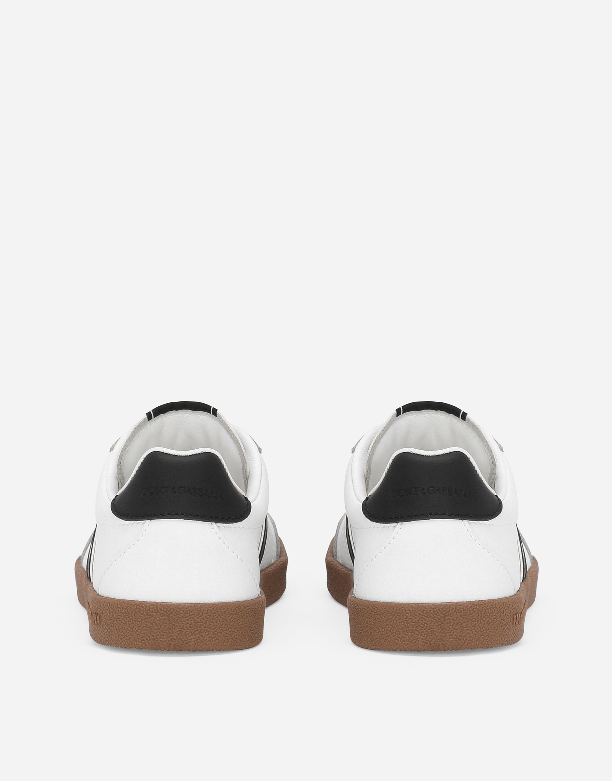 Shop Dolce & Gabbana Dg Original Calfskin Low-top Sneakers With Dolce&gabbana Logo In White