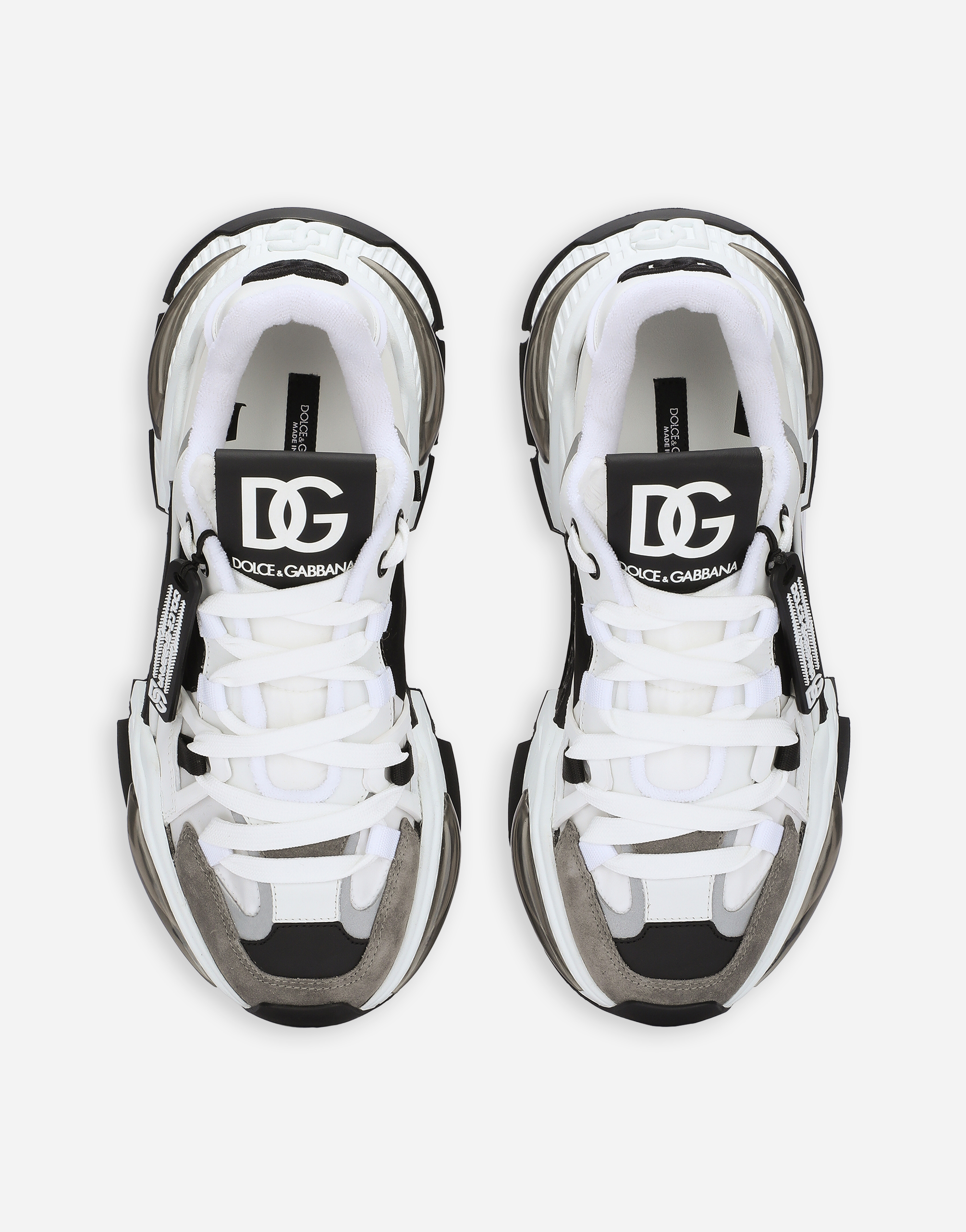 DOLCE & GABBANA MIXED-MATERIAL AIR MASTER SNEAKERS