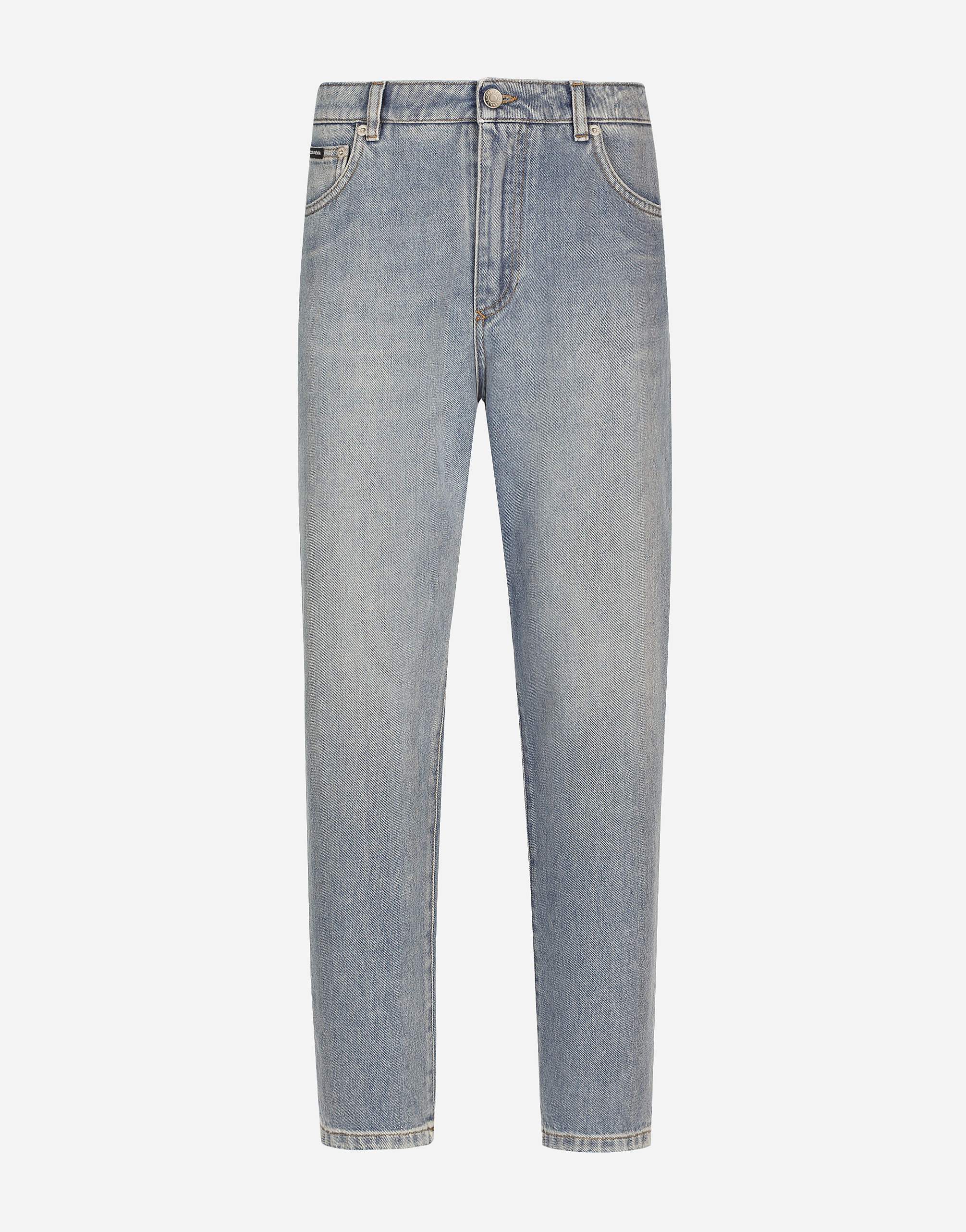 Dolce & Gabbana Cotton Denim Carrot-leg Jeans - Woman Denim And Jeans Multi-colored