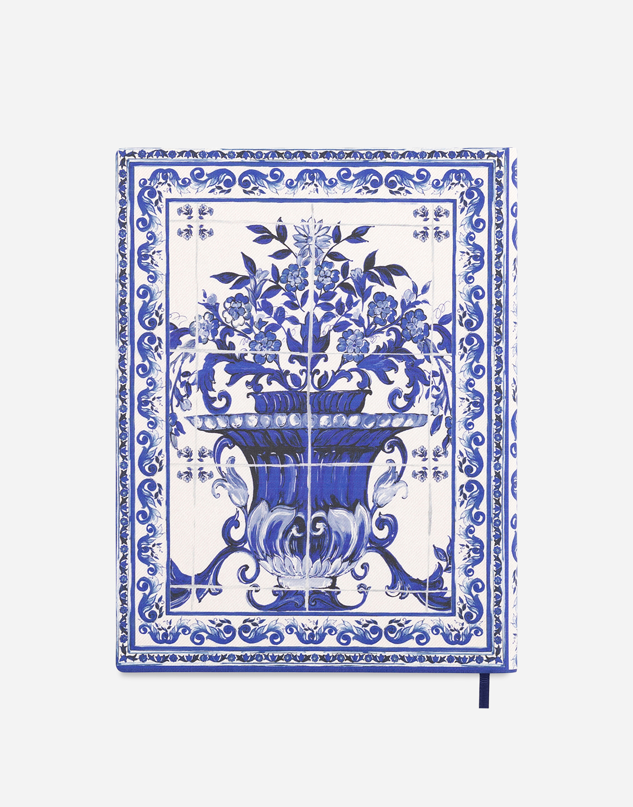 Dolce & Gabbana Large Ruled Notebook Textile Cover Multicolor Unisex Onesize In Multicolor