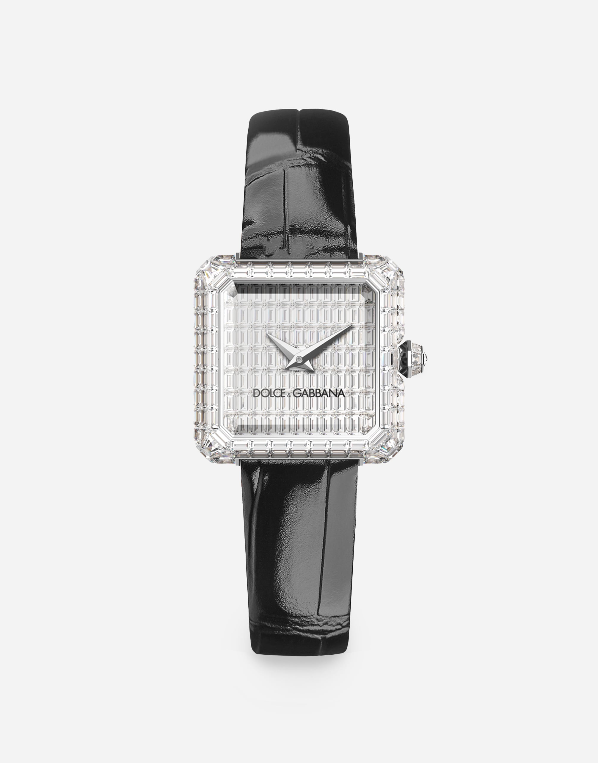 Sofia Invisible Setting Watch Black