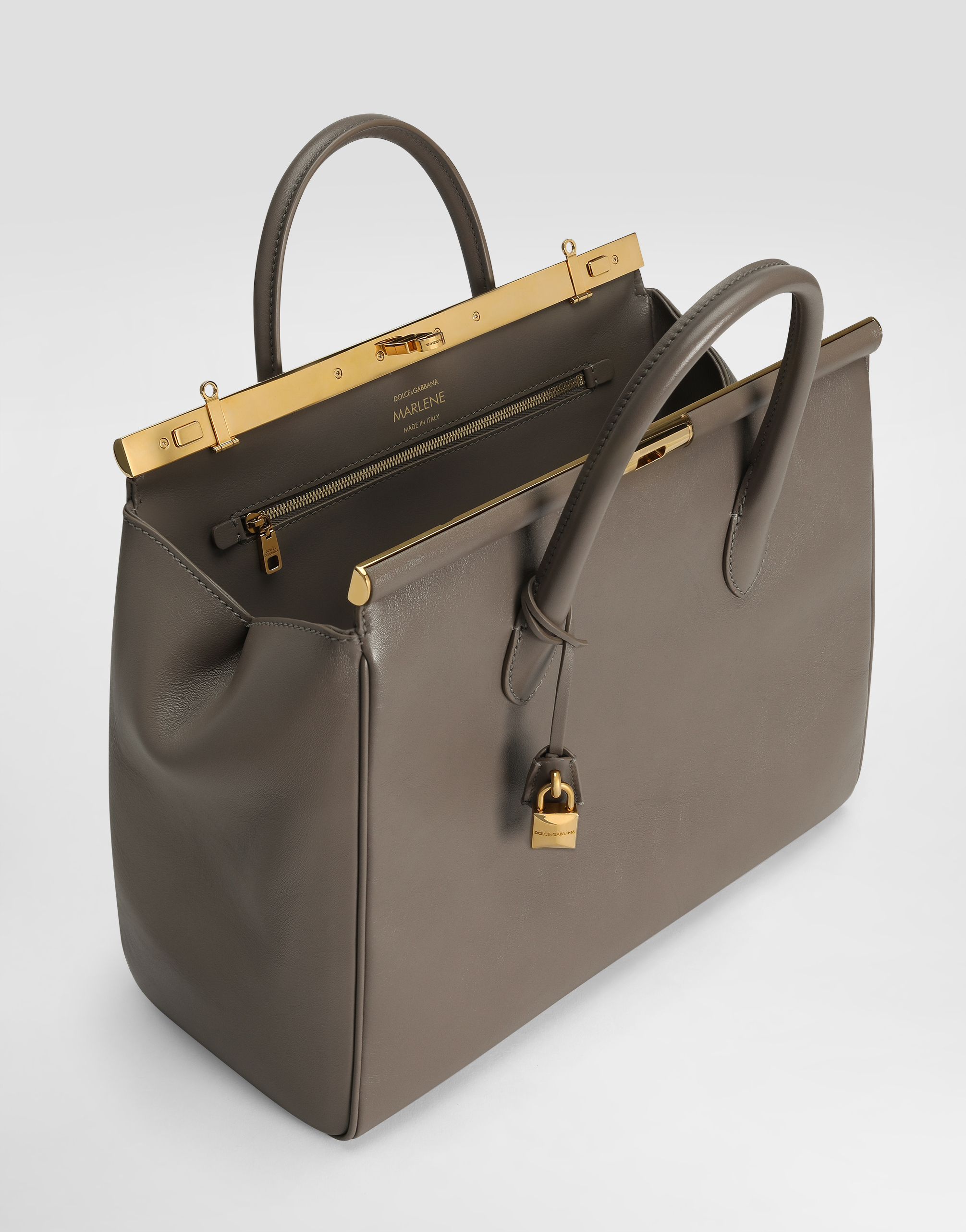 Dolce & Gabbana Sicily Tote Bag In Grey
