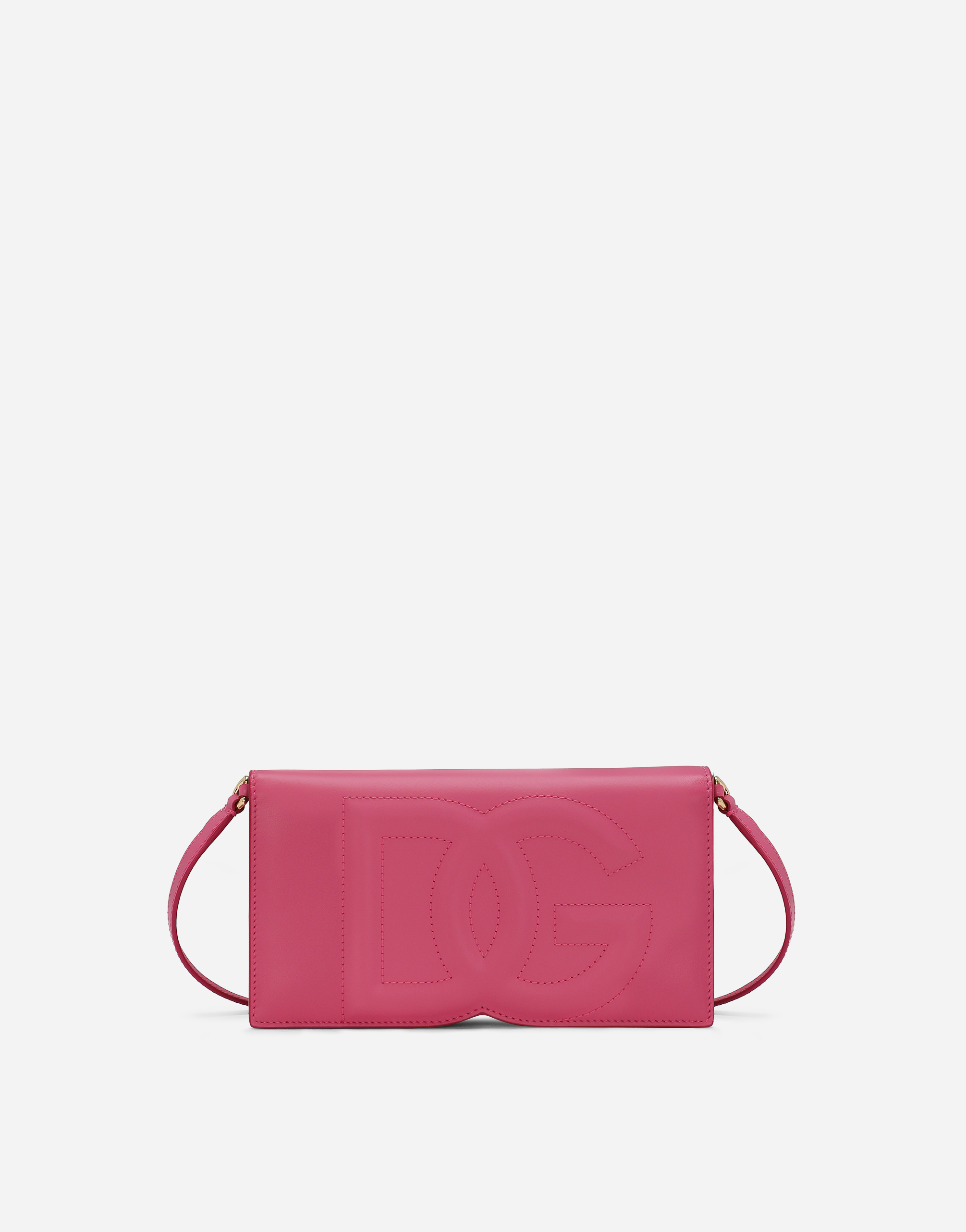 Dolce & Gabbana Dg Logo Phone Bag In Lilac