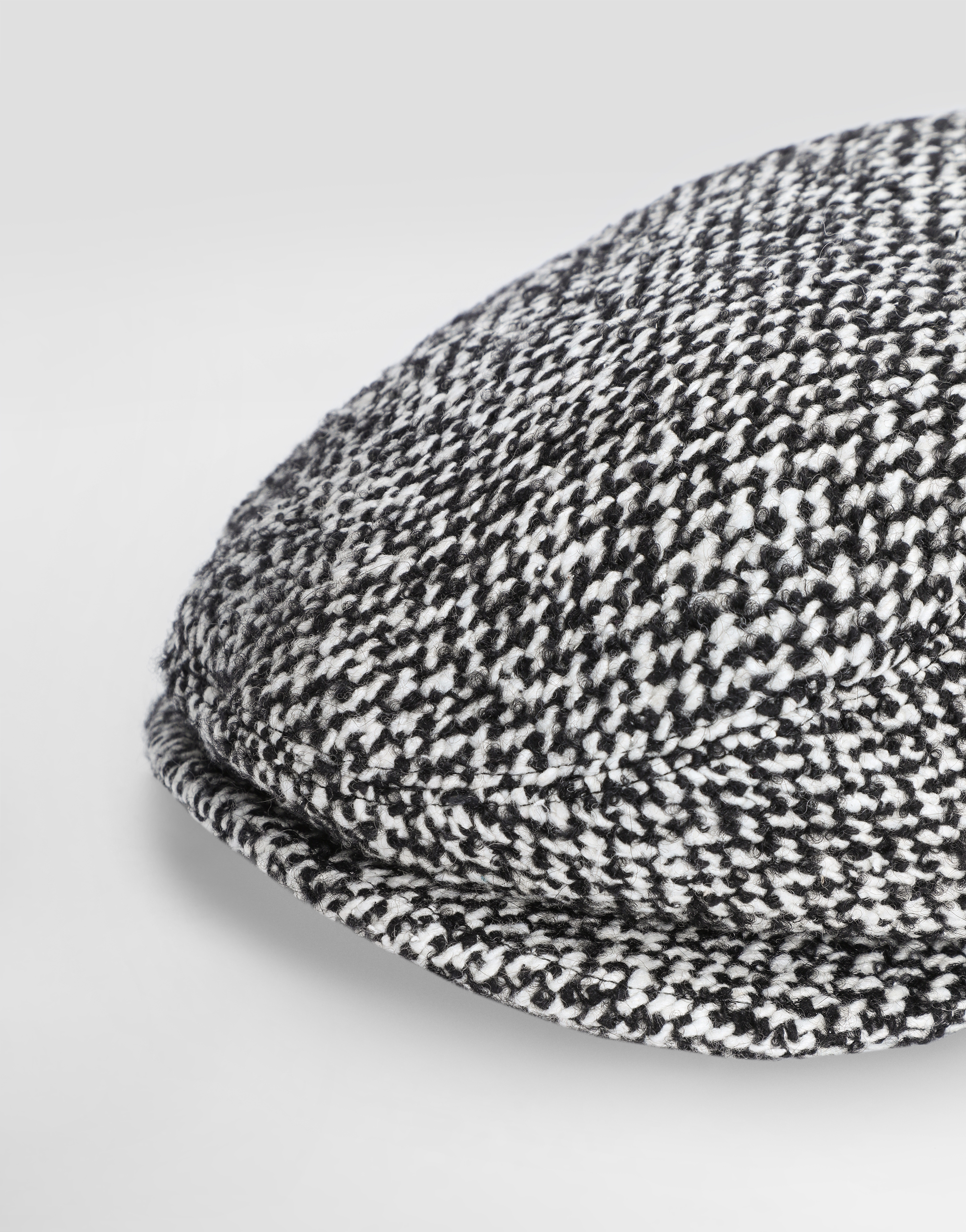 Dolce & Gabbana Multicolor Textured Flat Hat In Gray