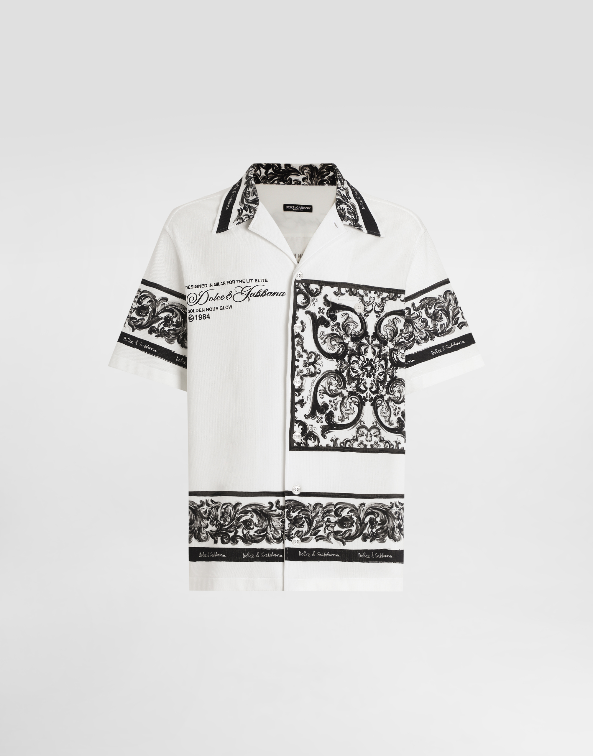 【DOLCE&GABBANA】シルク シャツネクタイプリント アロハシャツ G5JH9TII7HN_HX5DQ_0.jpg