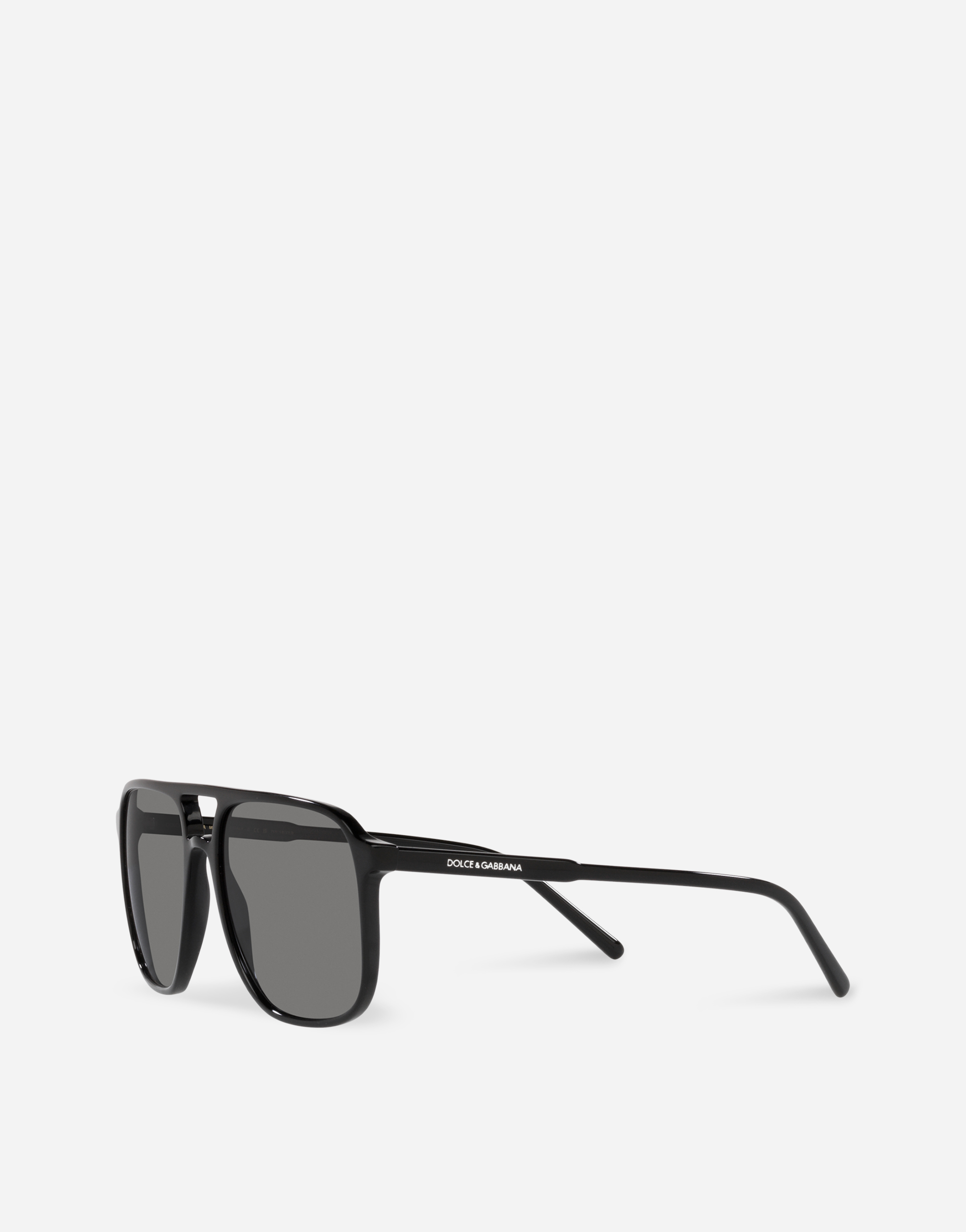Shop Dolce & Gabbana Thin Profile Sunglasses In Black