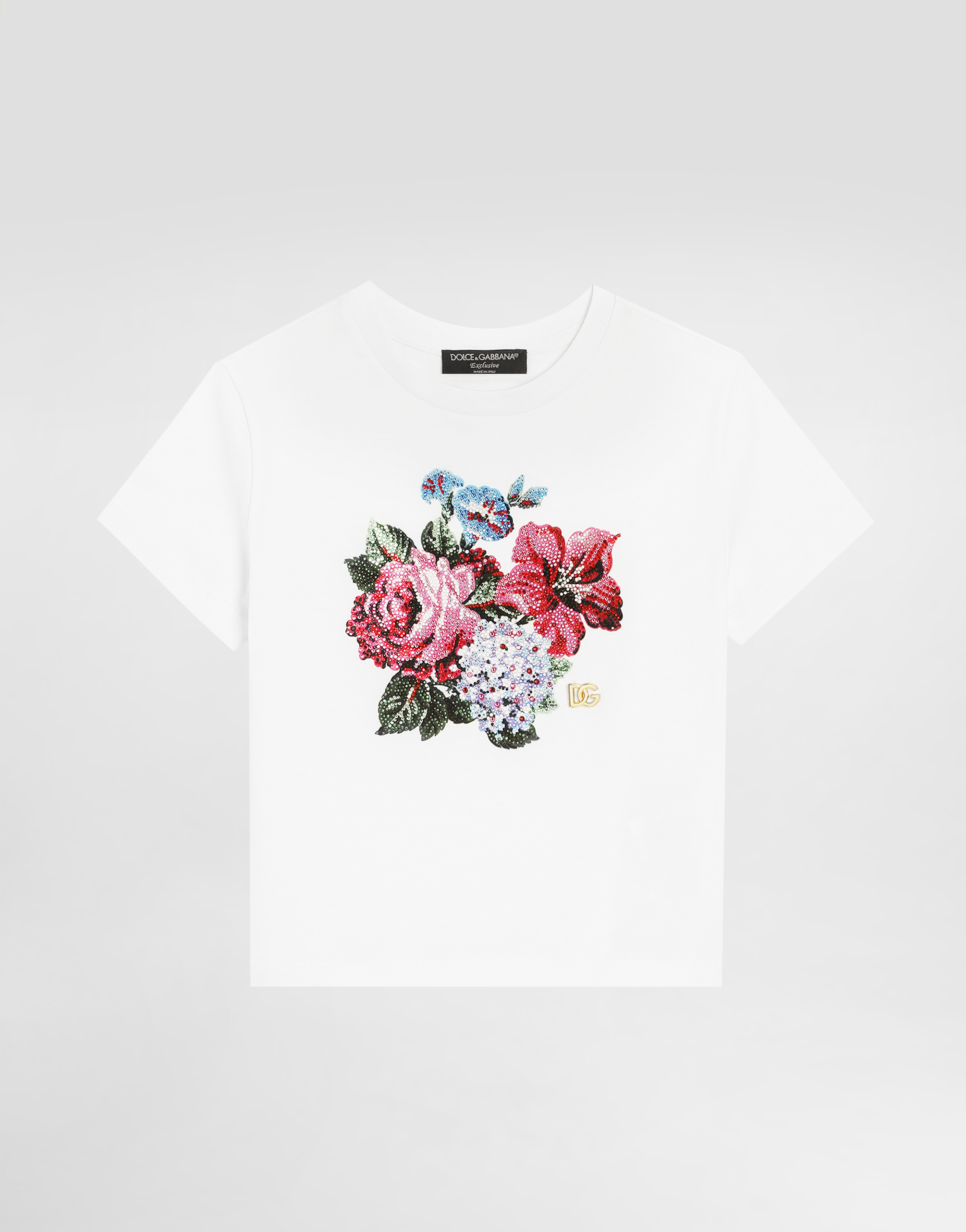 DOLCE & GABBANA キッズ Tシャツ Jersey T-shirt with DG design print in Multicolor for Boys