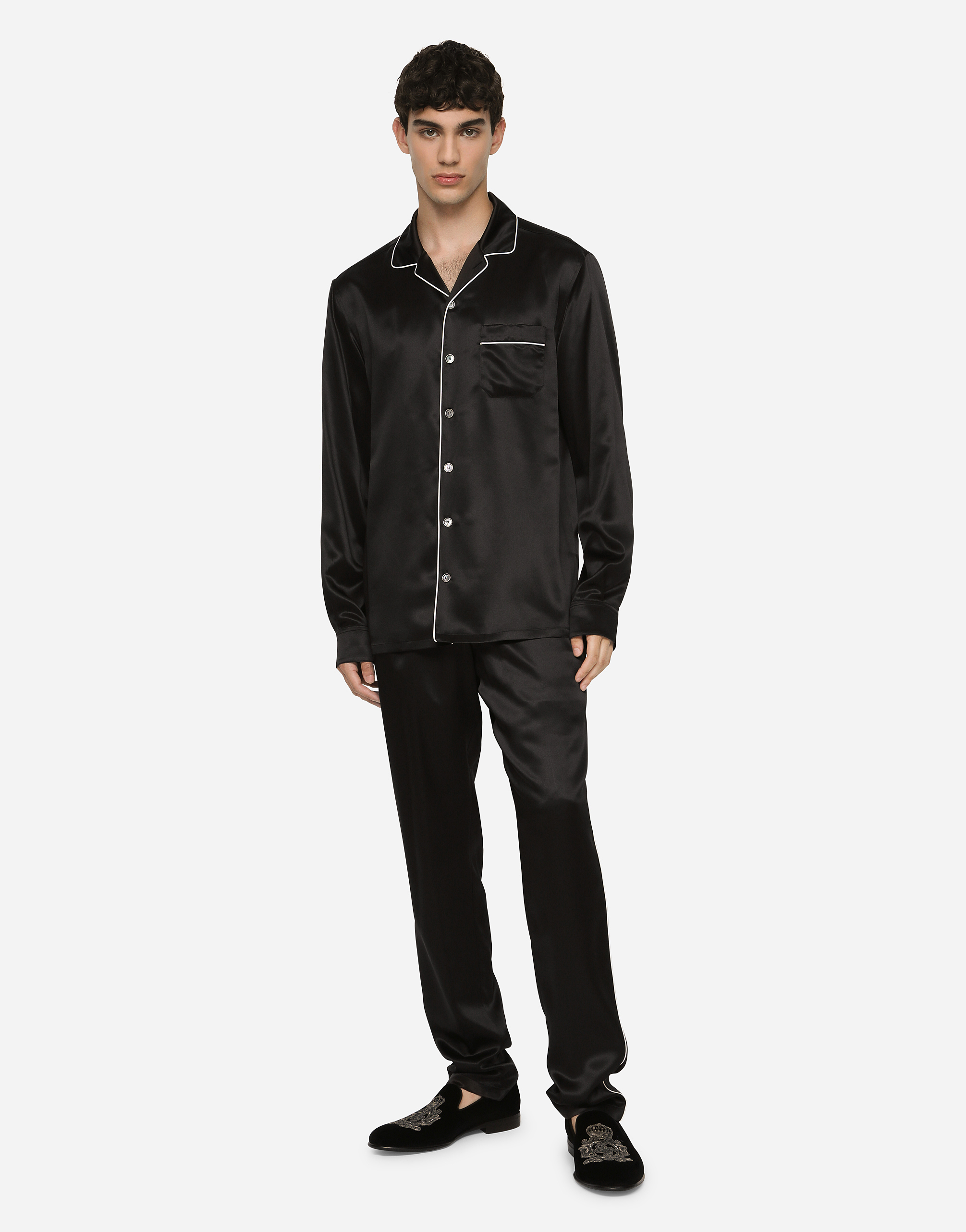 DOLCE & GABBANA SILK PAJAMA SHIRT