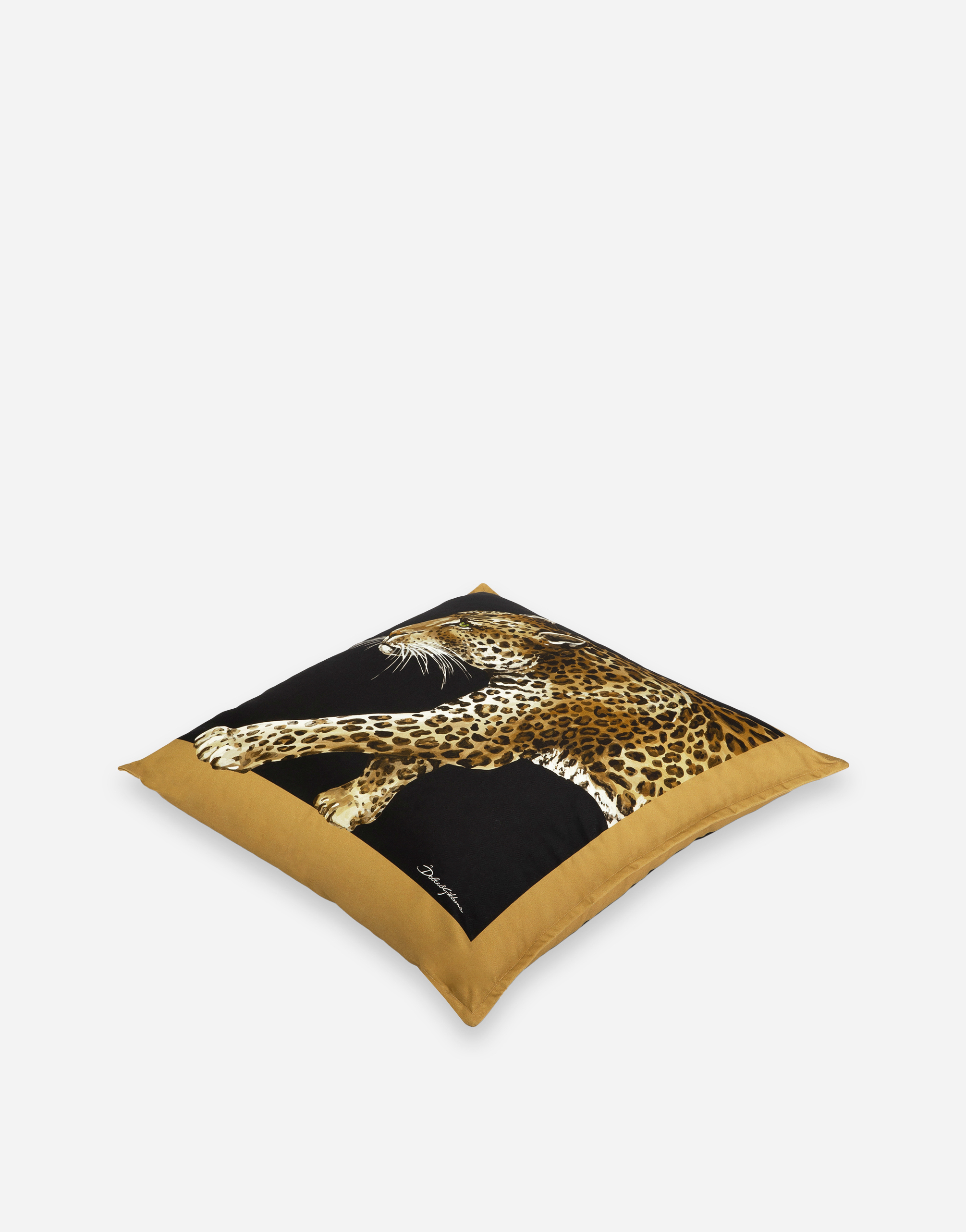 Dolce & Gabbana Canvas Cushion Medium Multicolor Unisex Onesize In Multicolor